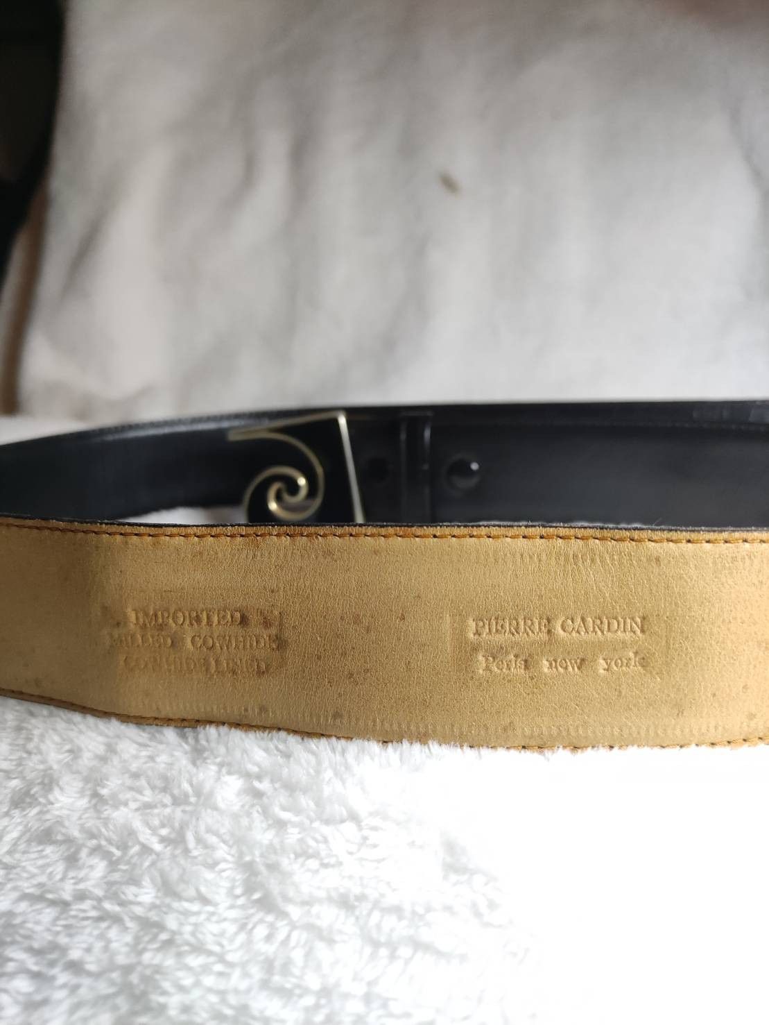 Pierre Cardin Vintage Pierre Cardin Solid Brass Made in Italy Leather Belt Size ONE SIZE - 8 Thumbnail