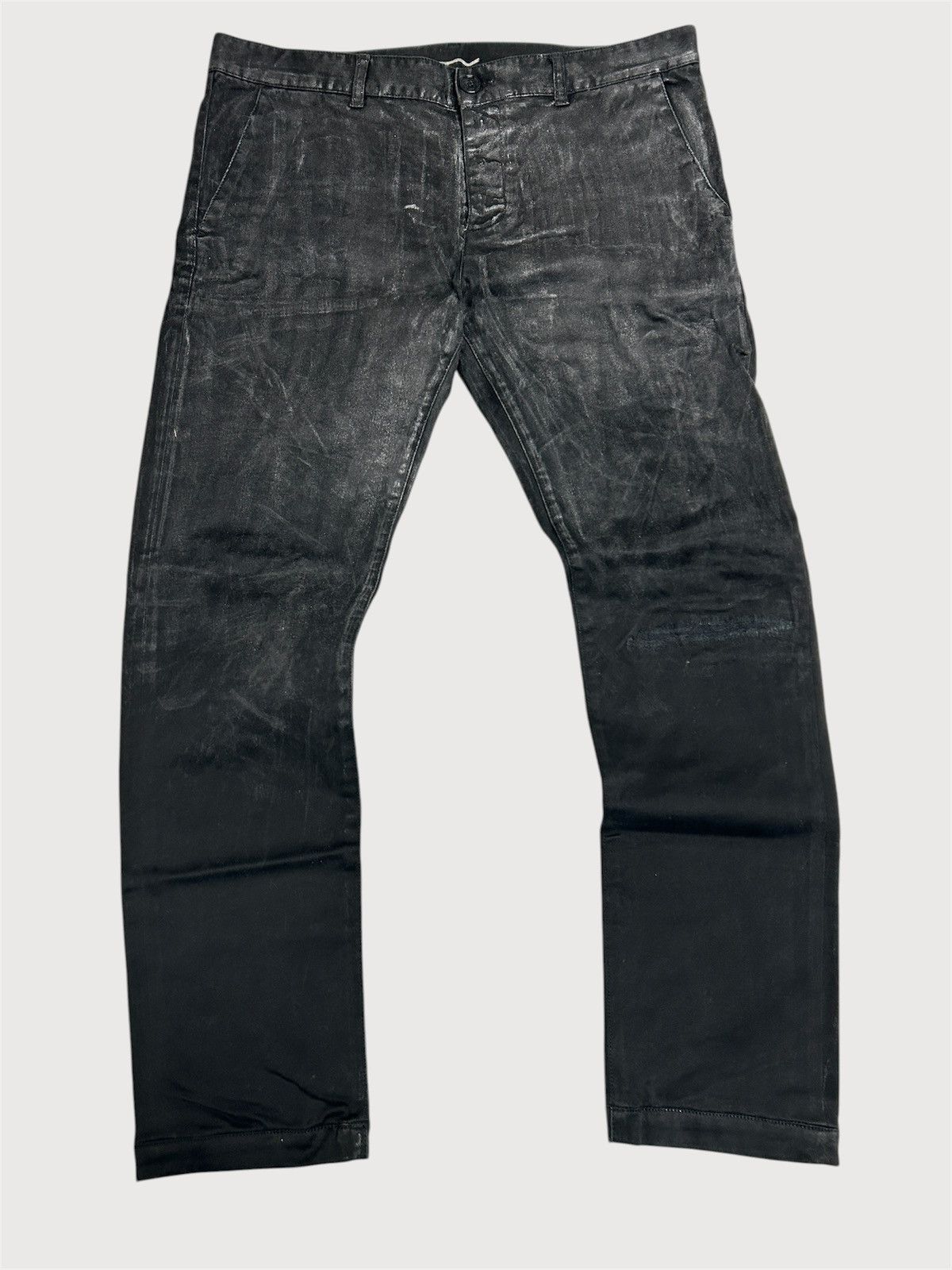 Saint Laurent Paris SS2017 Distressed Waxed Denim Pants Size US 32 / EU 48 - 1 Thumbnail
