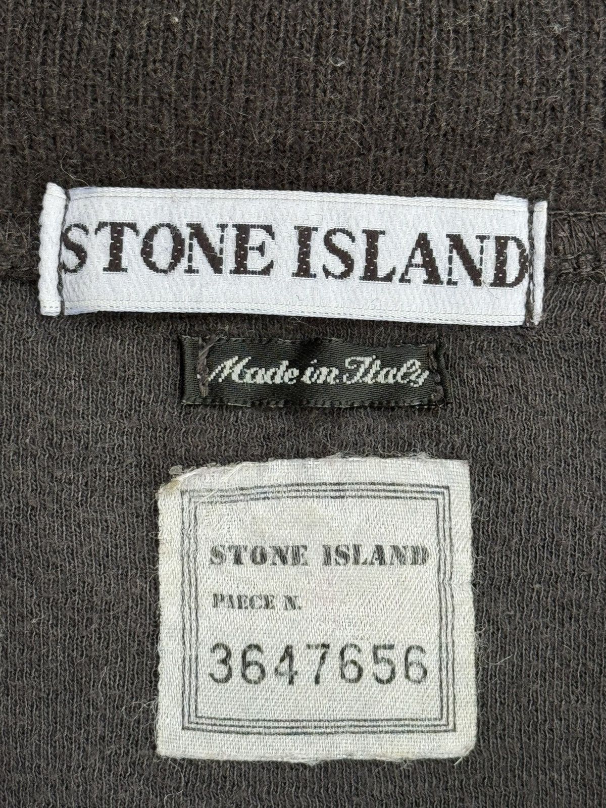 Vintage 1996 Stoned Island Half Zipper Wool Sweater Size US L / EU 52-54 / 3 - 7 Thumbnail
