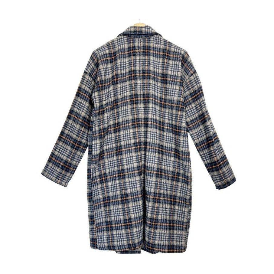 Other Mystree Women's Multicolor Plaid Trench Coat - Sz L - NWT Size L / US 10 / IT 46 - 2 Thumbnail