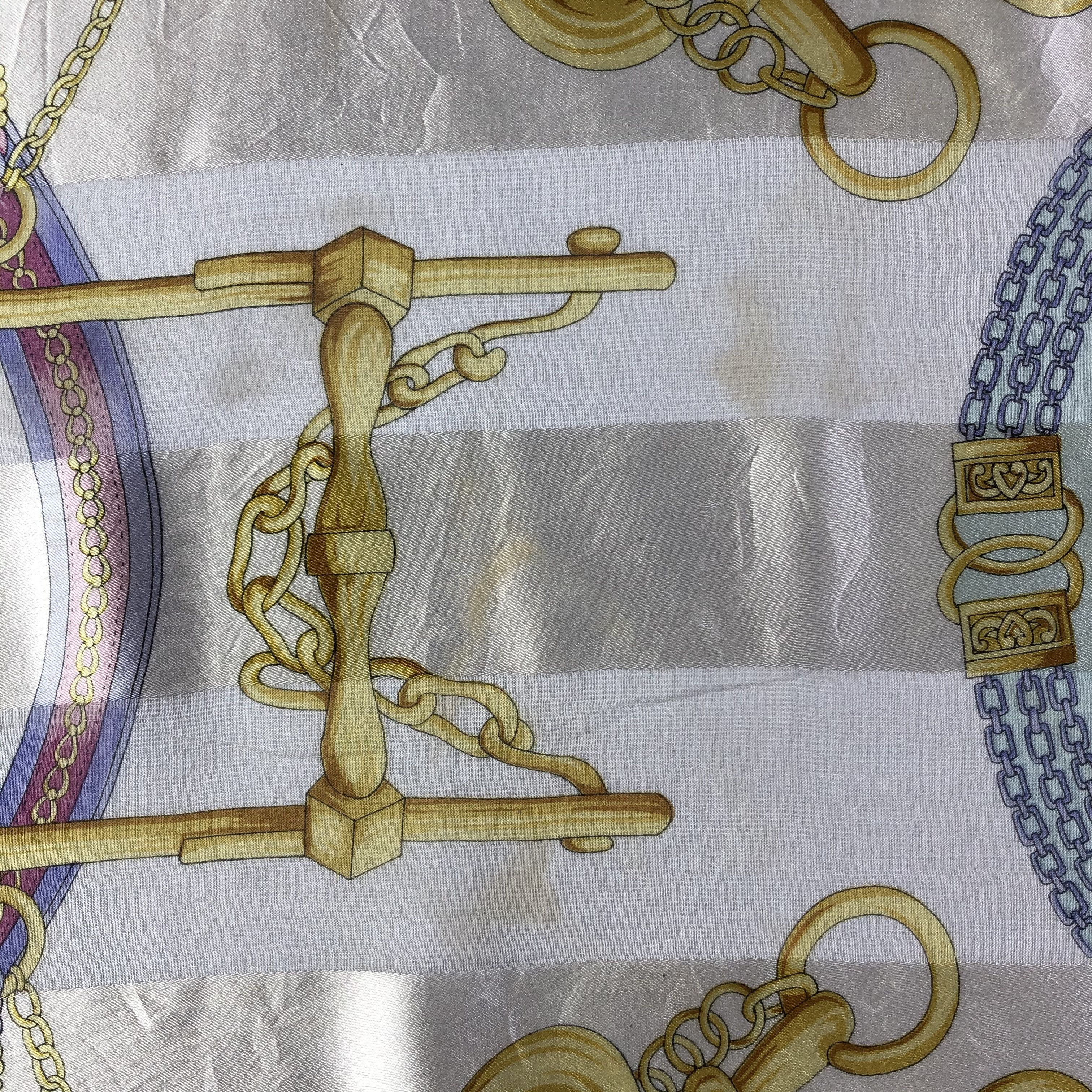 Vintage Vintage Polo Mallet Silk Scarf Size ONE SIZE - 7 Thumbnail