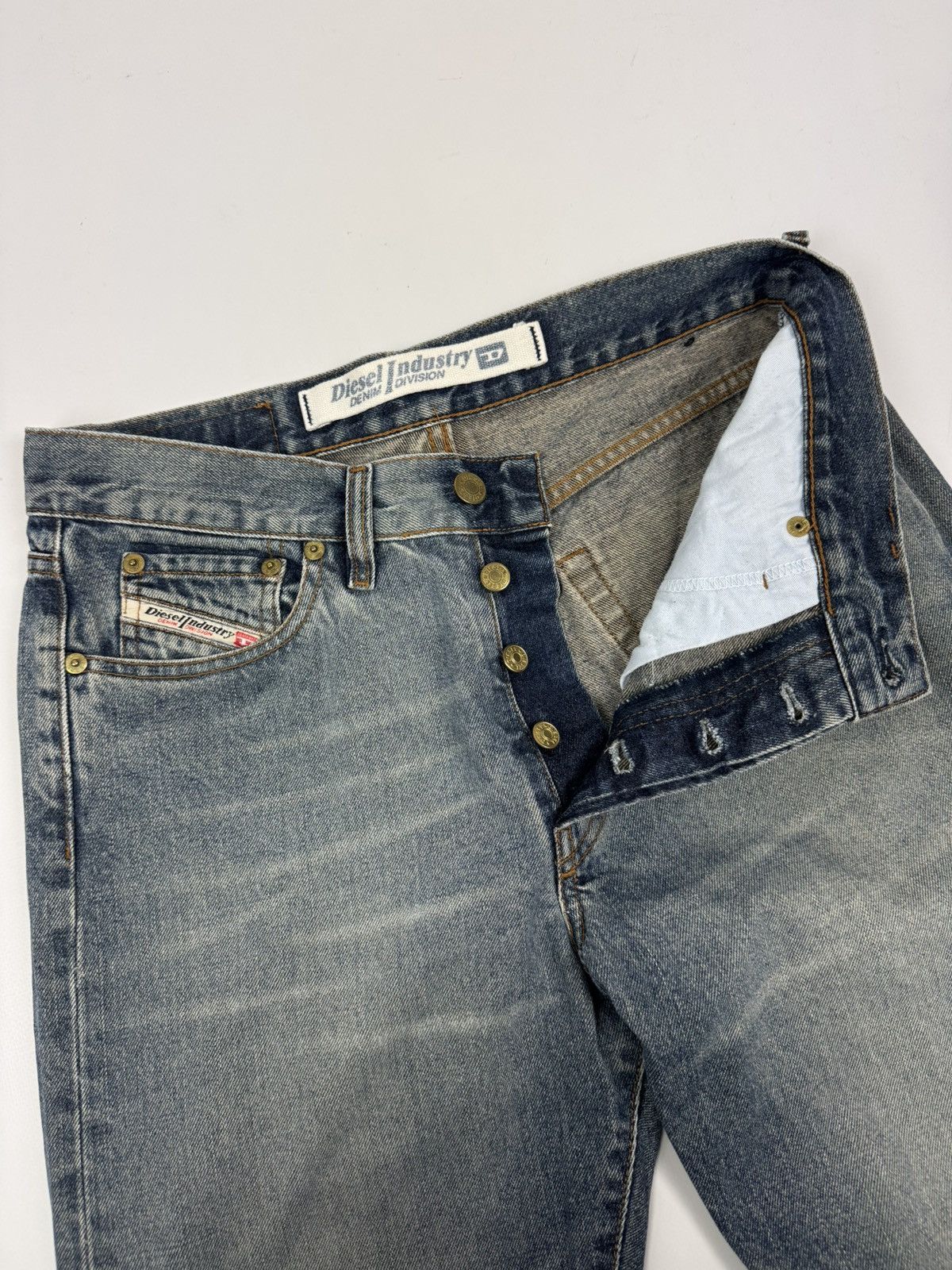 Diesel Y2K Vintage Diesel Regulated Washed Denim Jeans Size US 31 - 9 Thumbnail