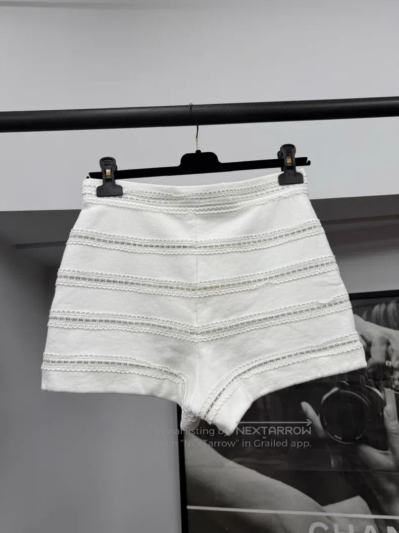Chanel Chanel 24M white hollow striped short sleeve Size 24" / US 00 / IT 34 - 2 Thumbnail