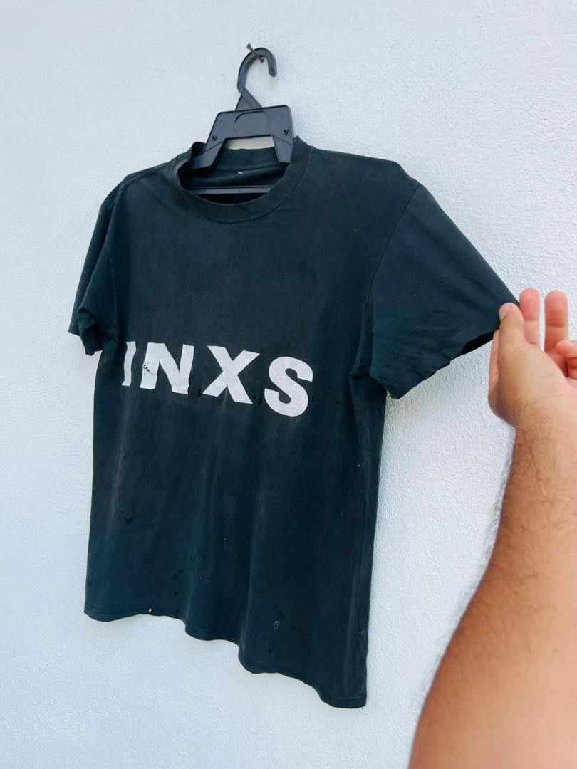 Band Tees Vintage 80s INXS Kick Off Tour 1987 Band Music Shirt Size US M / EU 48-50 / 2 - 5 Thumbnail