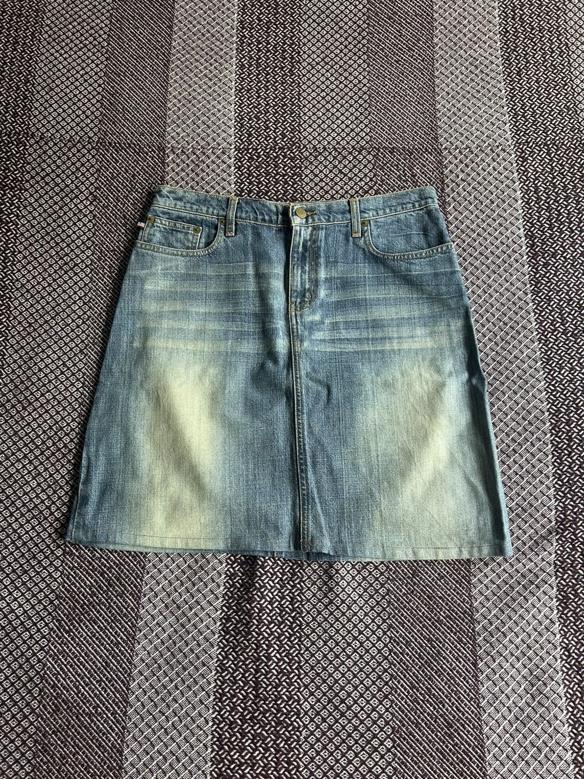 Polo Ralph Lauren Vintage Polo Ralph Lauren Knee Skirt Faded Jeans Streetwear Size 28" / US 6 / IT 42 - 5 Thumbnail