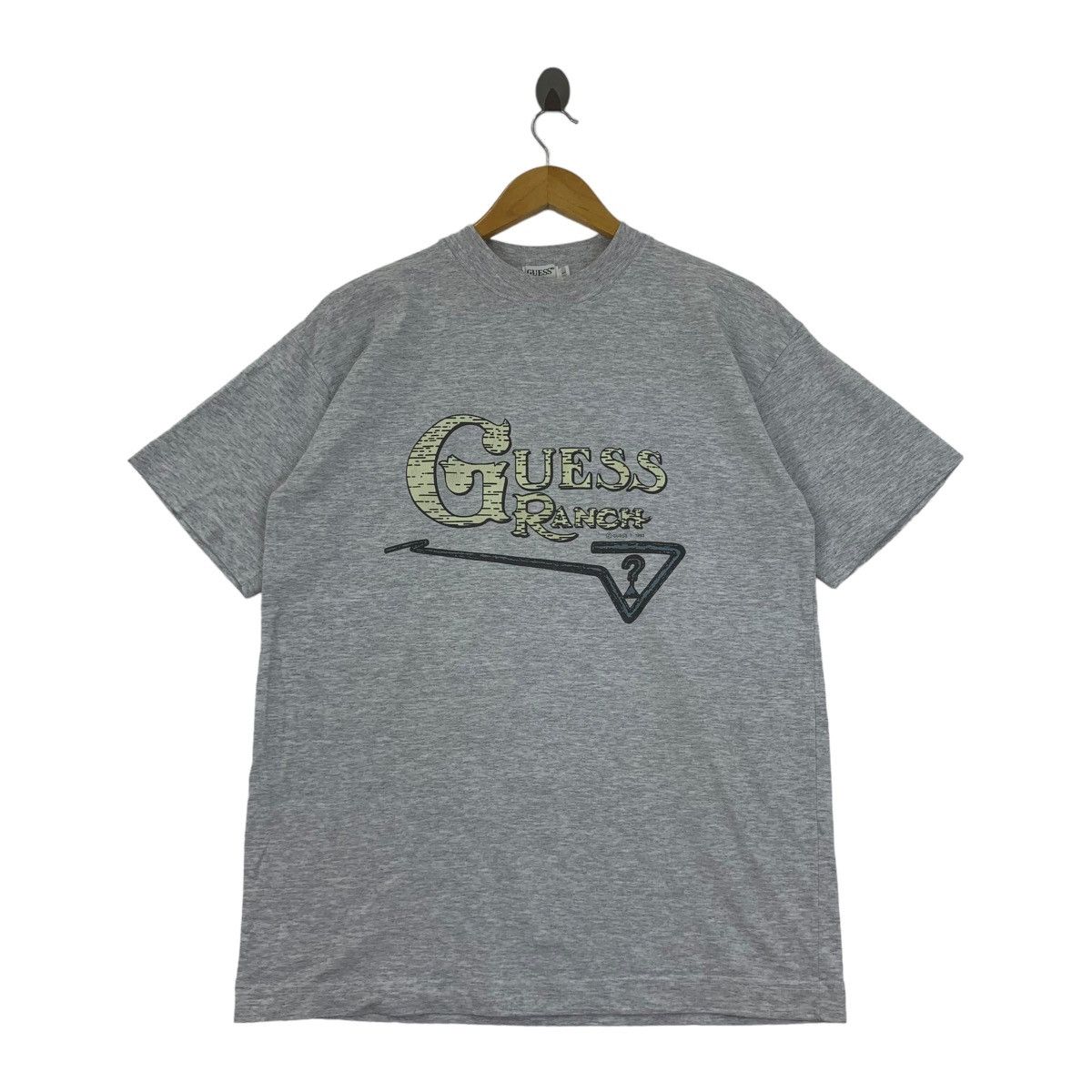 Guess Vintage 1993 GUESS USA RANCH Logo Tee Shirt Top Summer Size US L / EU 52-54 / 3 - 1 Thumbnail