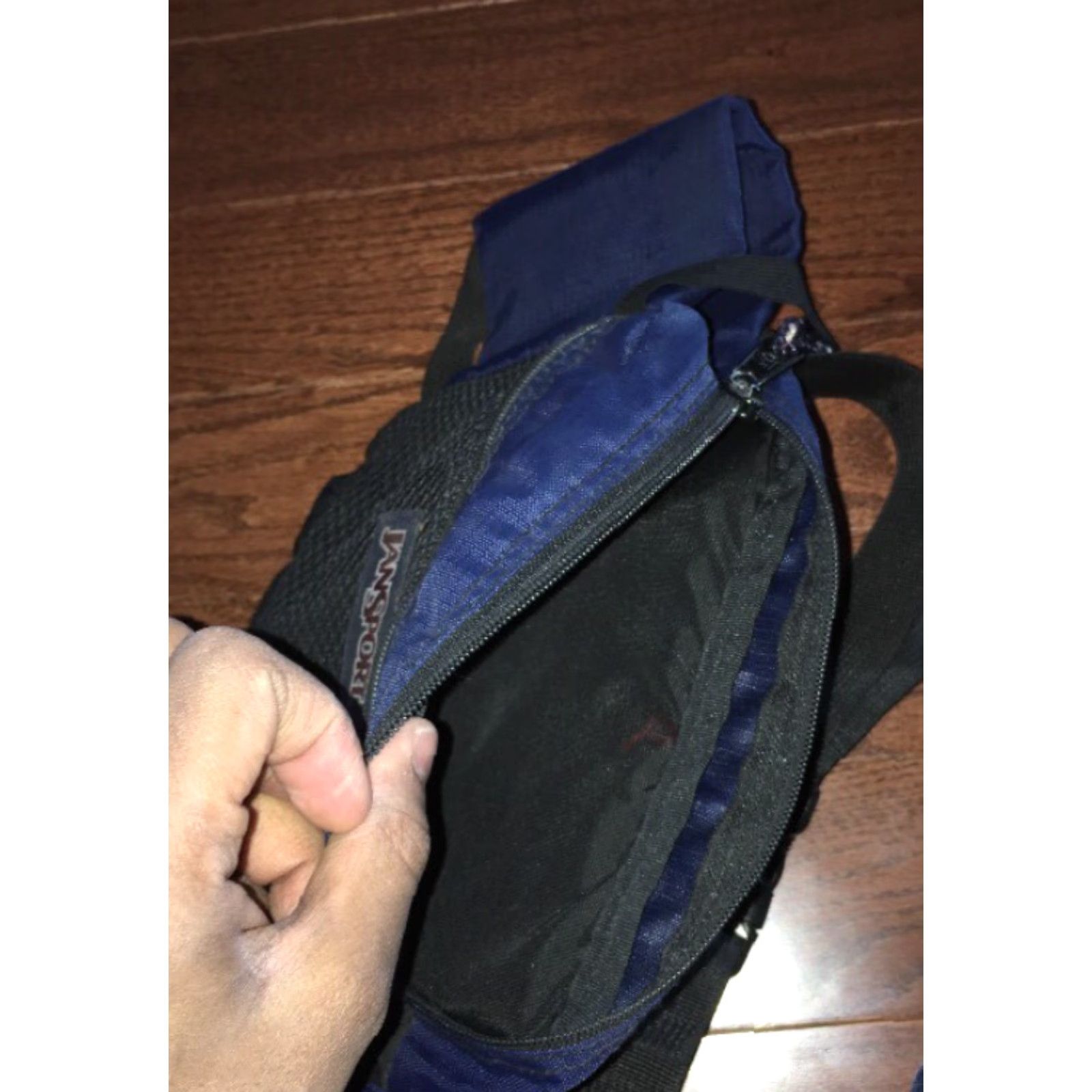 Jansport VINTAGE JanSport Fanny Pack Waist Pouch Belt Bag Hiking Style Blue Size ONE SIZE - 4 Thumbnail