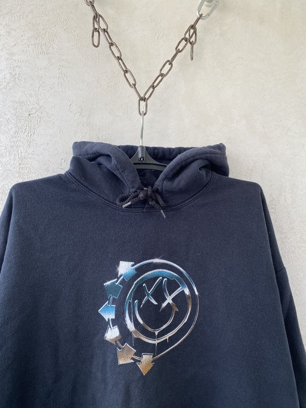 Gildan Vintage Blink-182 Sweater Men's Graphic Band Hoodie Size US XL / EU 56 / 4 - 4 Thumbnail