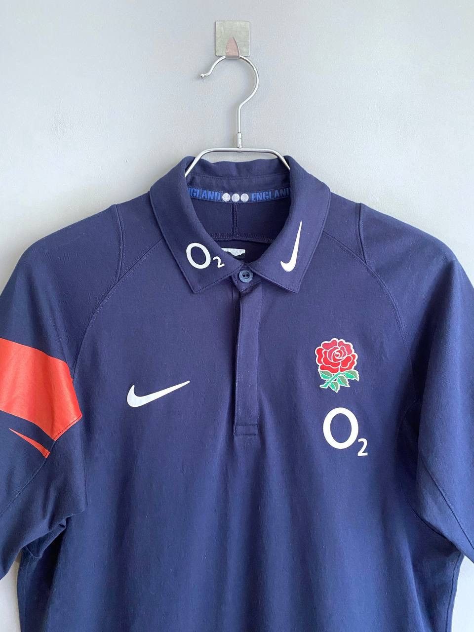 Nike Vintage Nike England Union O2 Rugby Jersey Polo Shirt Size M Size US M / EU 48-50 / 2 - 4 Thumbnail