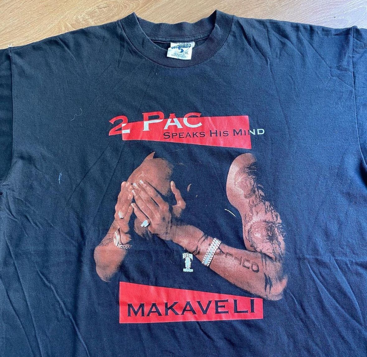 Rap Tees × Vintage VERY RARE! Vintage 90’s Tupac Death Row Speak His Mind Album Size US XL / EU 56 / 4 - 5 Thumbnail