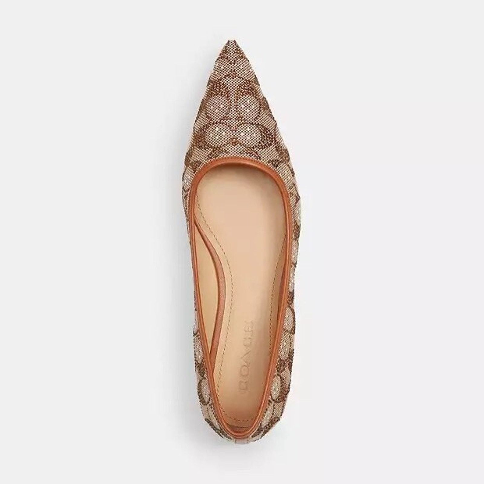 Coach NEW Limited Coach Daphne Flat Crystal Signature Shoes CW991 Size US 6 / IT 36 - 11 Thumbnail
