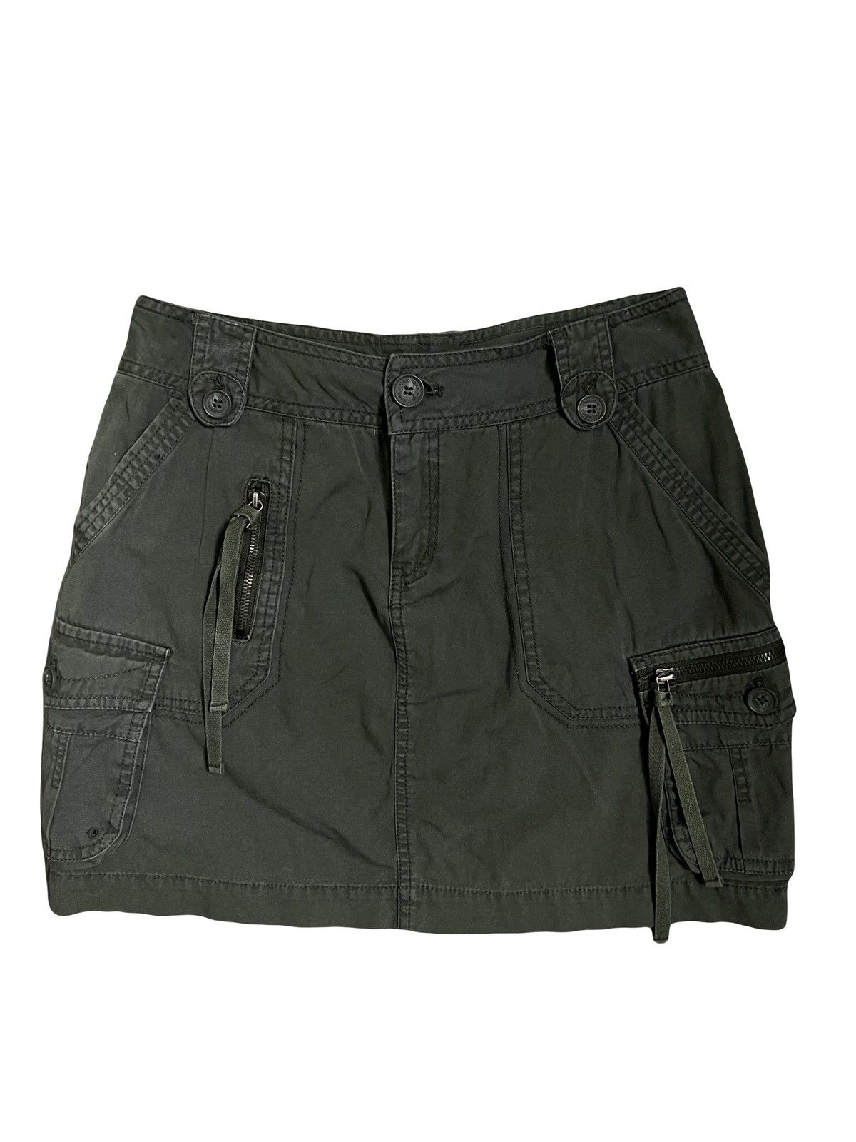 Japanese Brand Vintage cargo skirt 🧩🖤 Size 28" / US 6 / IT 42 - 3 Thumbnail