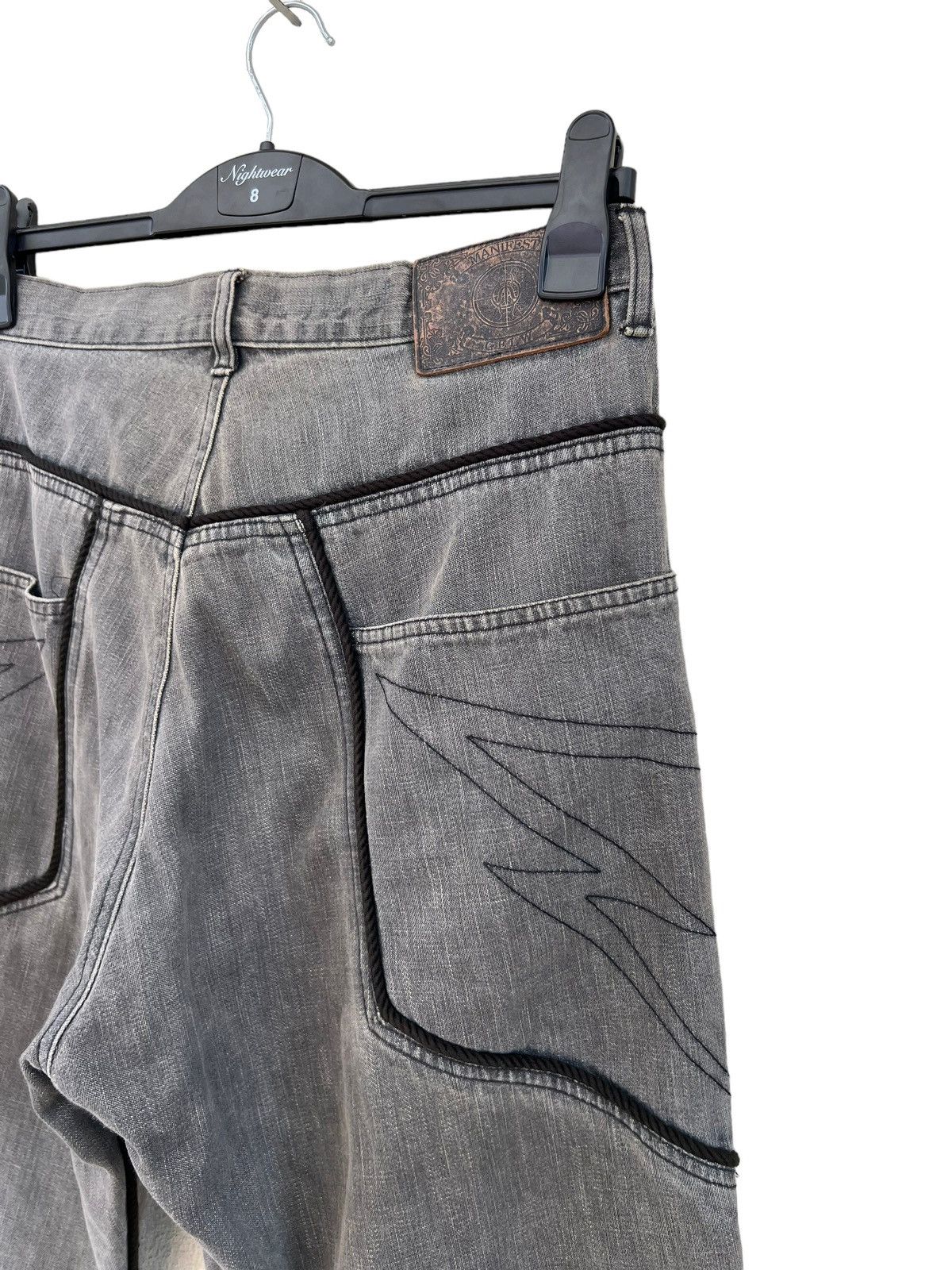 Swagger Vintage MANIFEST GELW Japan Dirty Mud Grey Denim Jeans Size US 31 - 19 Thumbnail