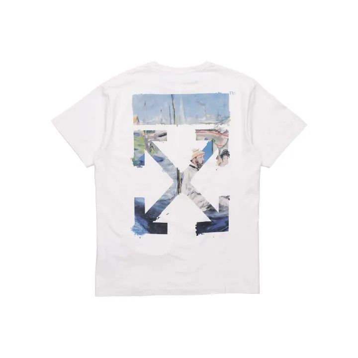 Off-White Off-White Artistic Arrow Graphic Cotton T-Shirt 0079 Size US M / EU 48-50 / 2 - 1 Thumbnail