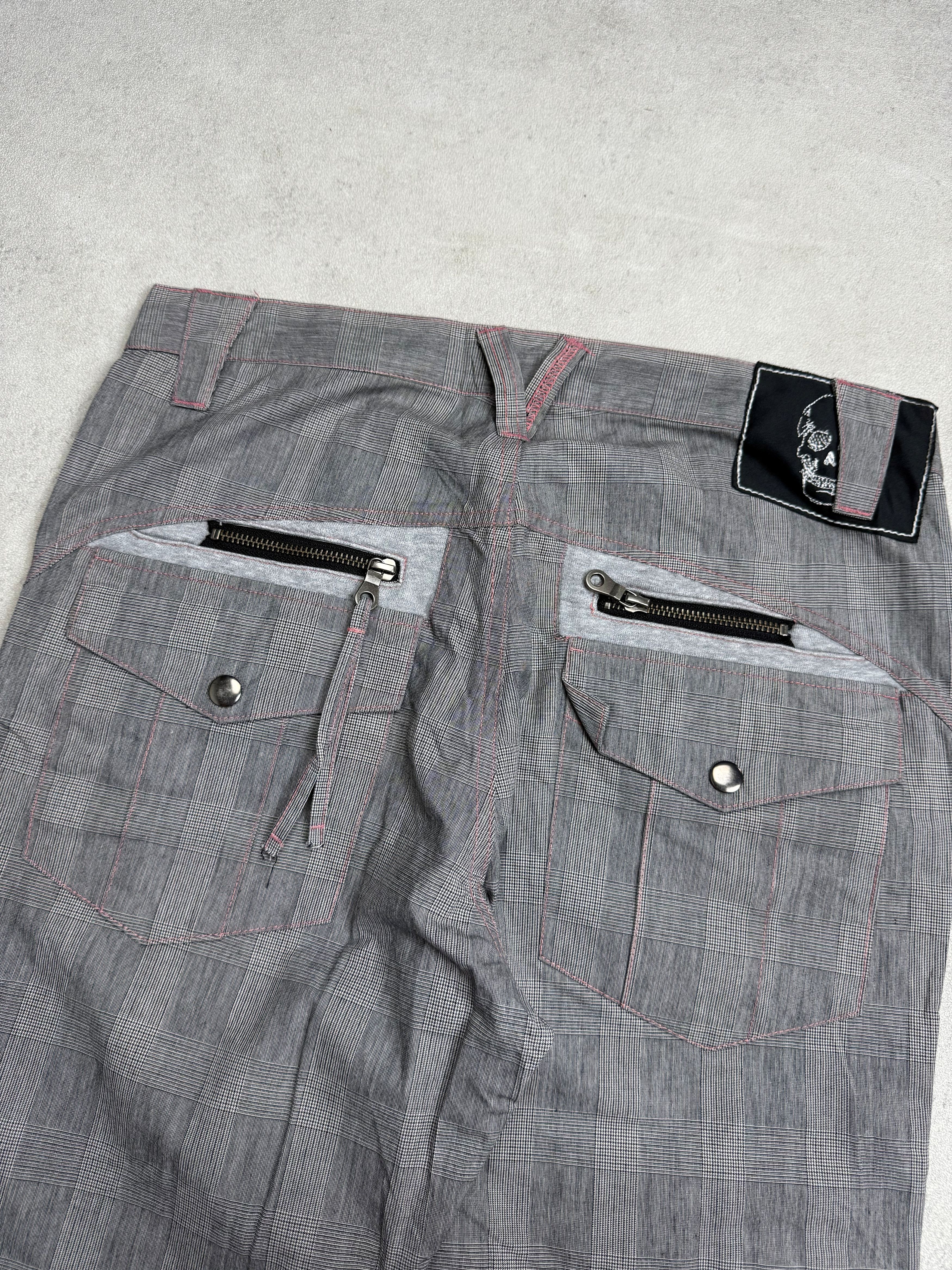 PPFM PPFM Japanese Brand Plaid Tartan Multi Pocket Pants Biker Size US 32 / EU 48 - 4 Thumbnail