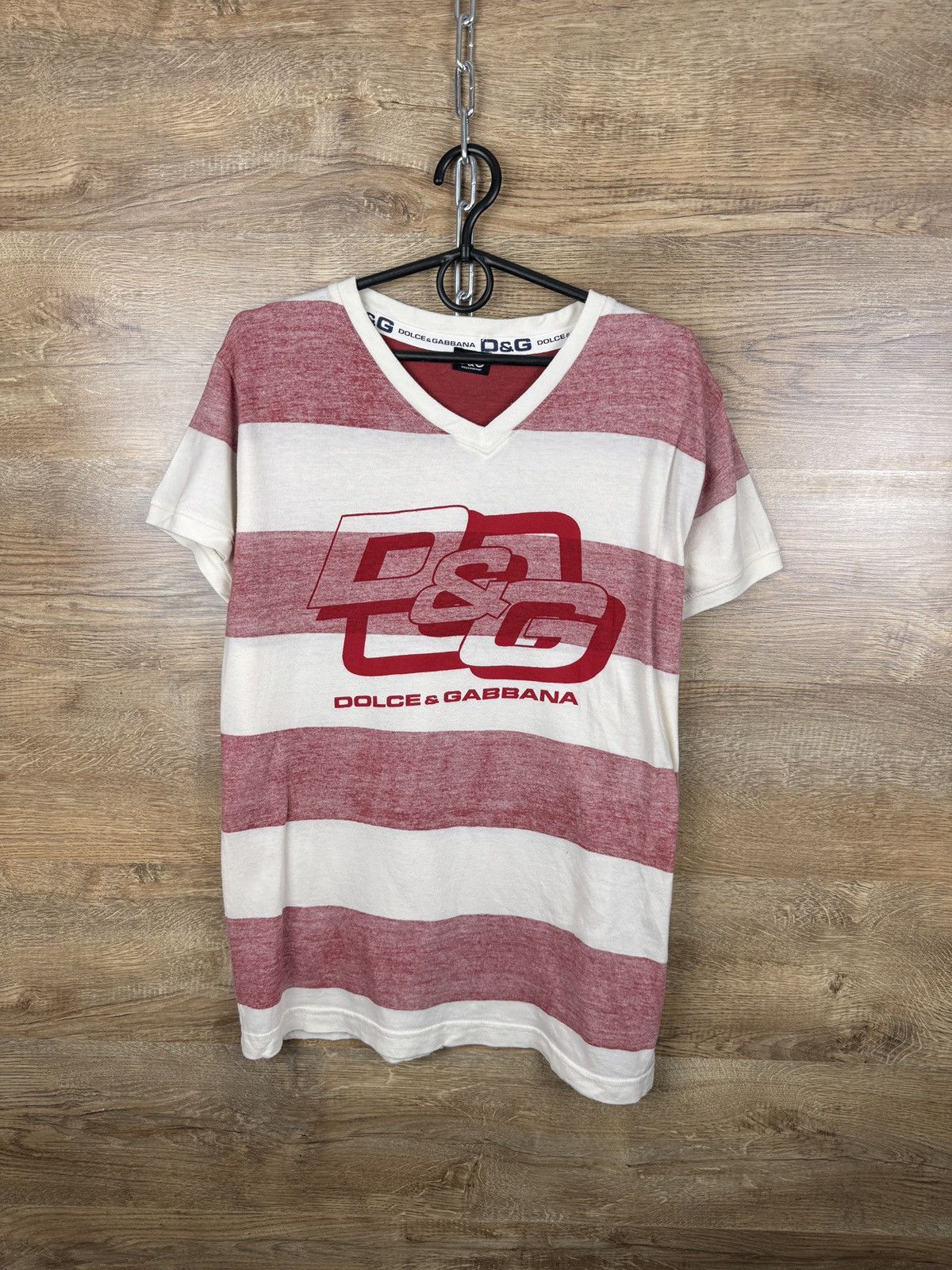 00s dolce&gabbana 76 raglan red game tee 【公式通販】