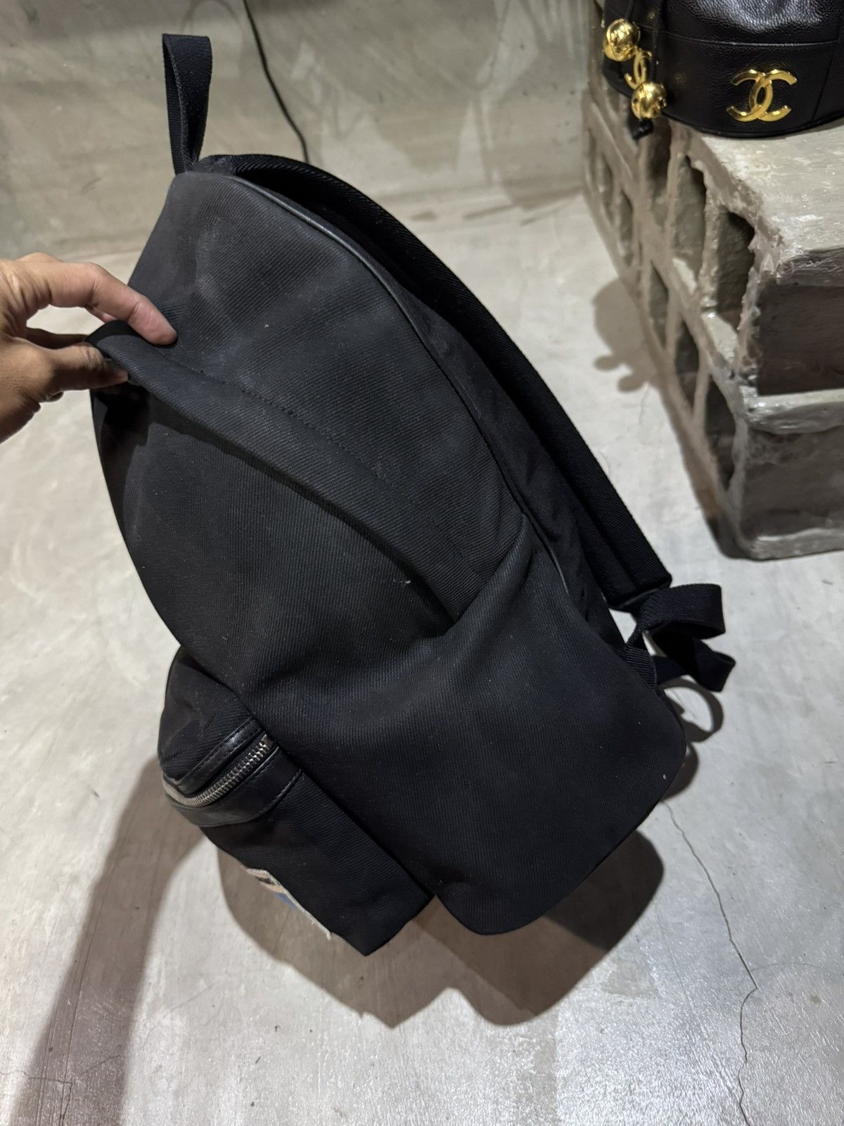Saint Laurent Paris SAINT LAURENT UNIVERSITY PATCH BACKPACK Size ONE SIZE - 4 Thumbnail