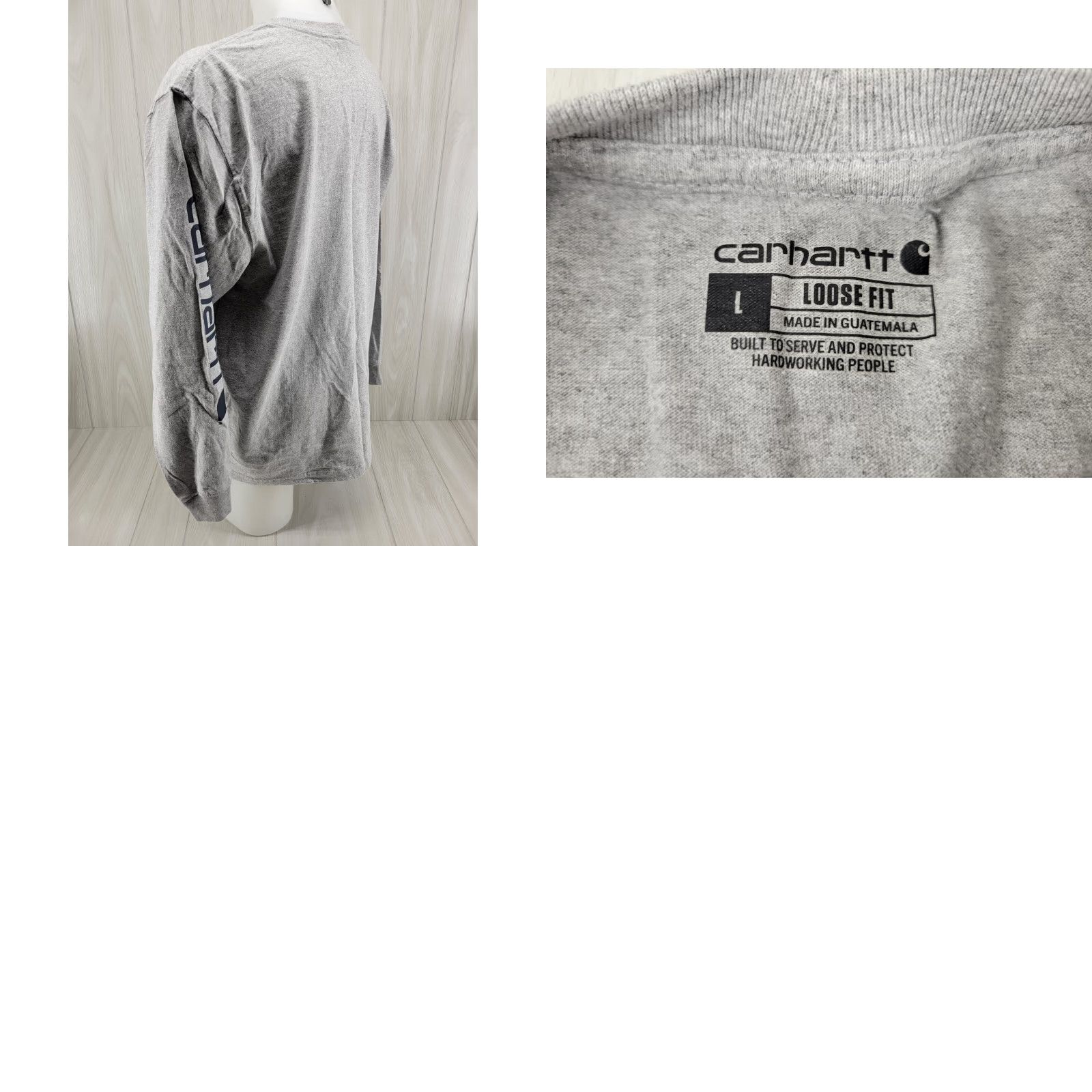 Carhartt Carhartt Long Sleeve Shirt Gray Mens L Loose Fit Sleeve Graphic Size US L / EU 52-54 / 3 - 8 Thumbnail