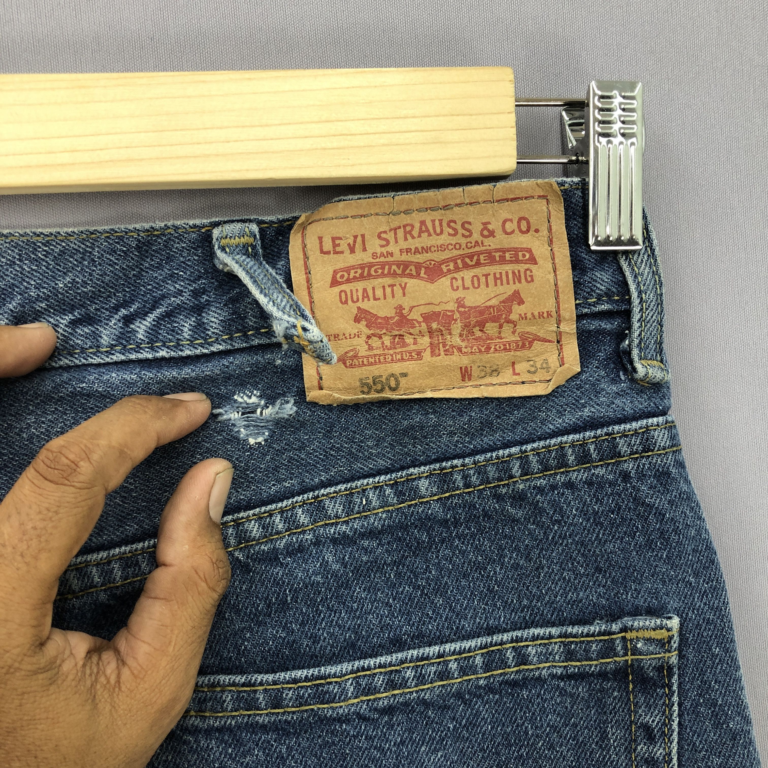 Levi's Vintage Levis Blue Washed Jeans Levi's 550 Stonewash Denim Size US 38 / EU 54 - 11 Thumbnail