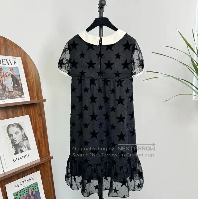 Yves Saint Laurent YSL Black Cotton Dress for Women . Size S / US 4 / IT 40 - 2 Thumbnail