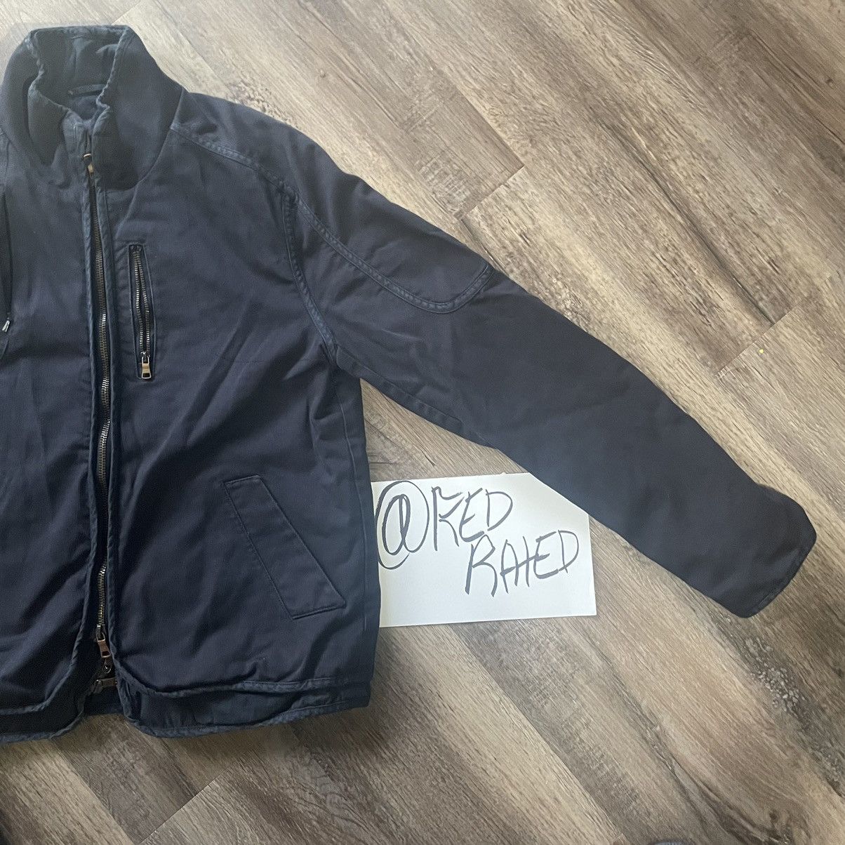 Armani Exchange OVERDYED BLACK/BLUE DENIM JACKET Size US S / EU 44-46 / 1 - 3 Thumbnail