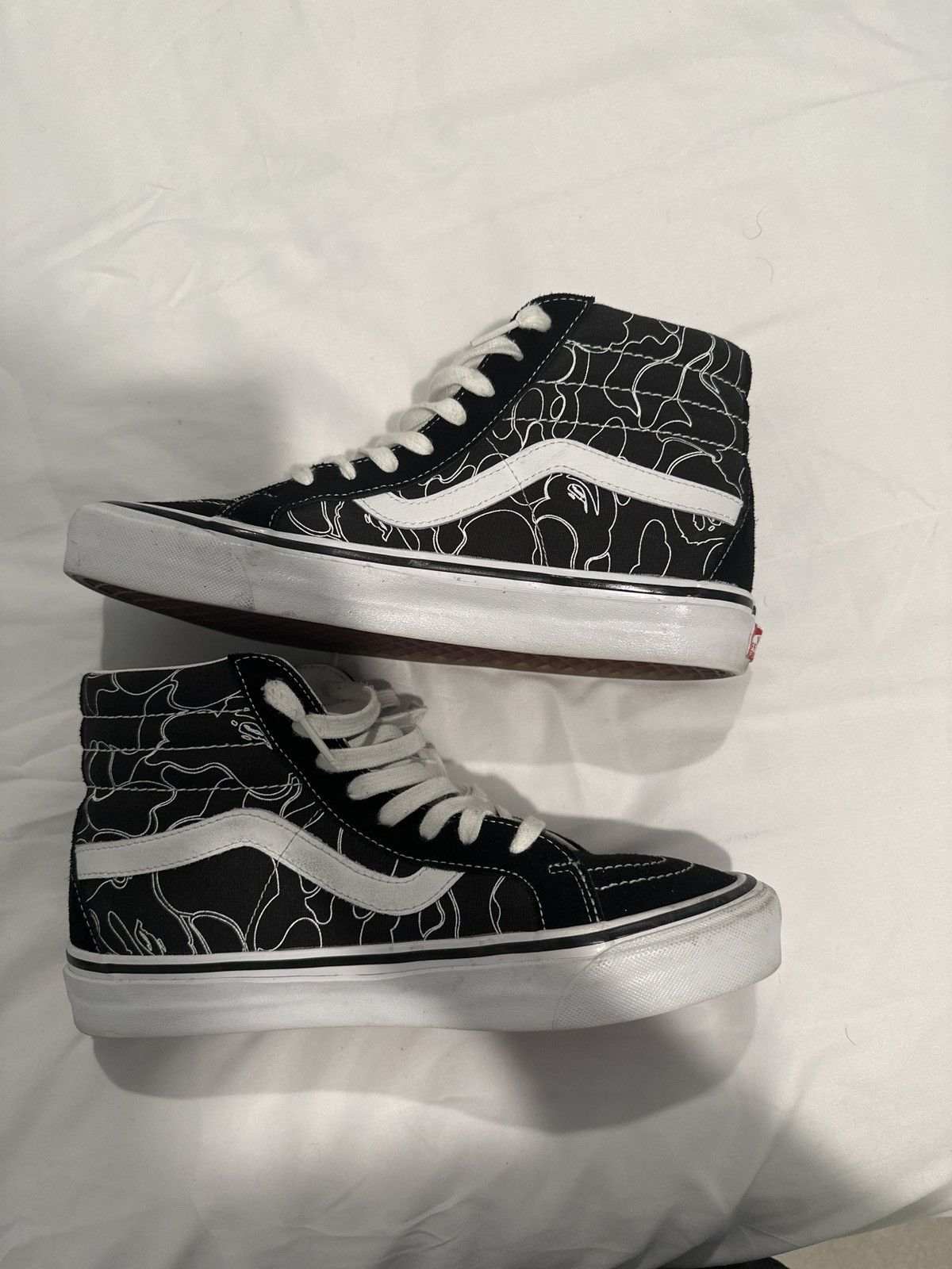 Bape × Vans BAPE VANS SK-8 HI BLACK SIZE 9.5 Size US 9.5 / EU 42-43 - 1 Thumbnail