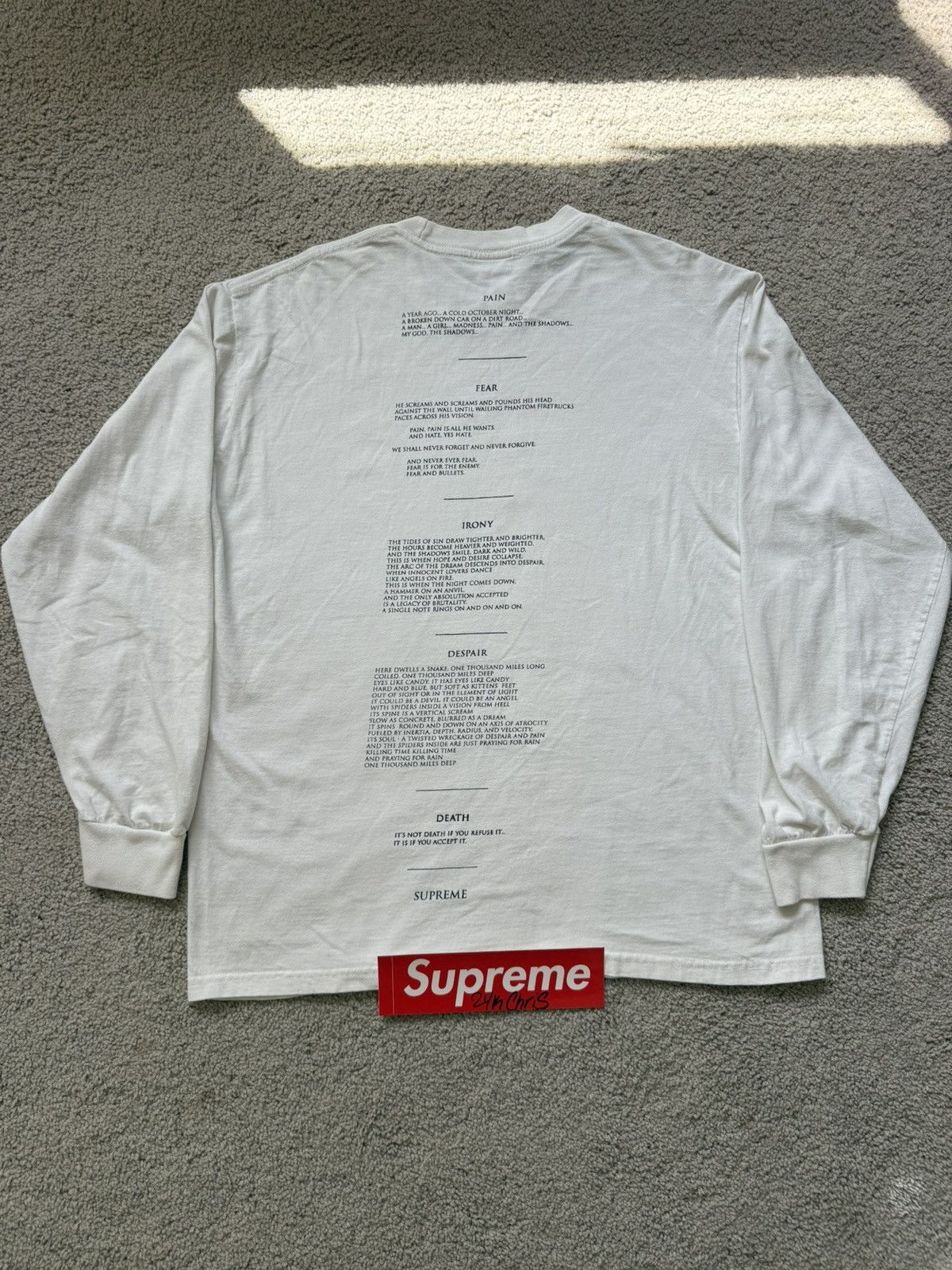 Supreme FW21 Supreme The Crow Tee Size US M / EU 48-50 / 2 - 3 Thumbnail