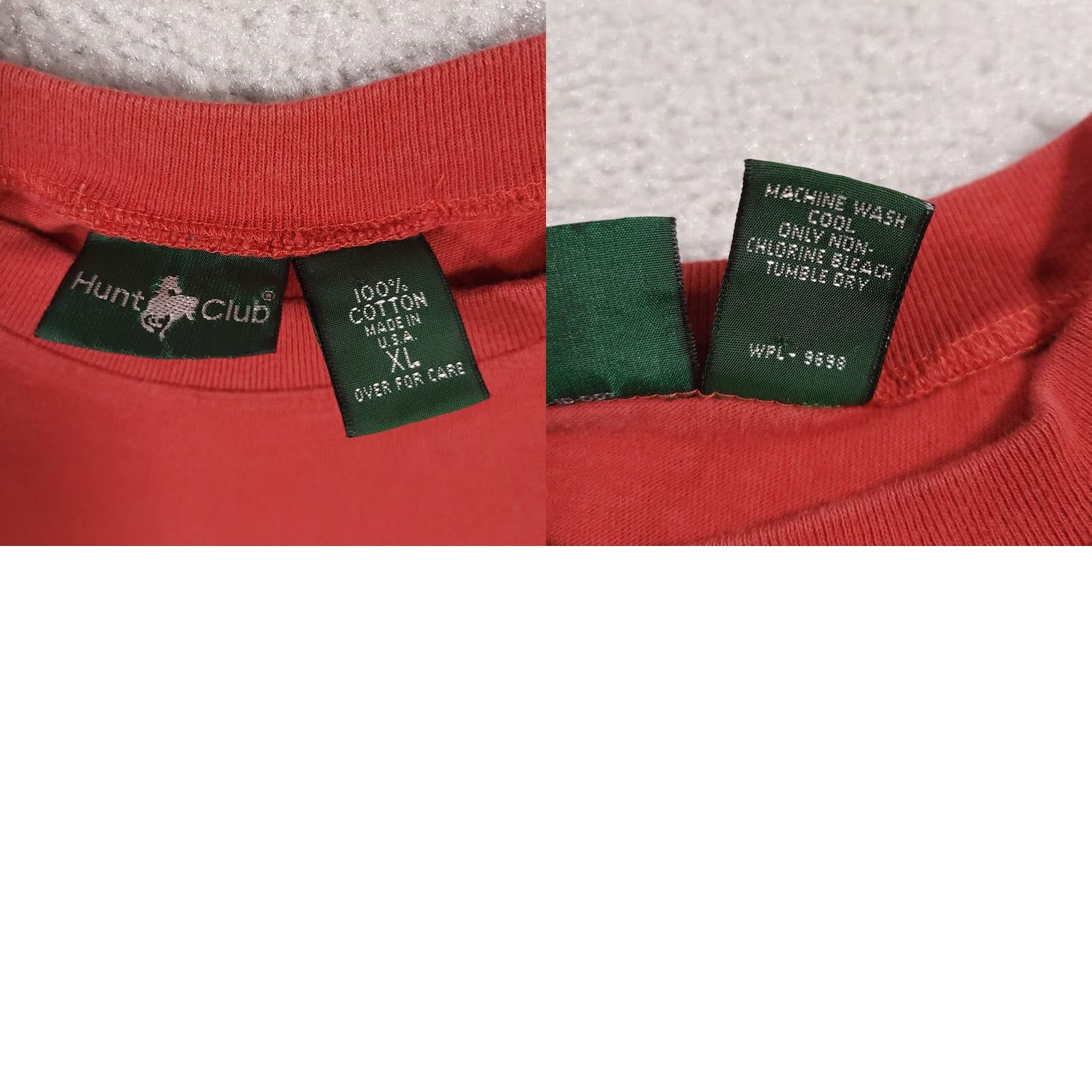 Vintage VINTAGE Hunt Club Shirt Mens XL Orange Pocket Tee Short Sleeve Crewneck Made In USA Size US XL / EU 56 / 4 - 9 Thumbnail