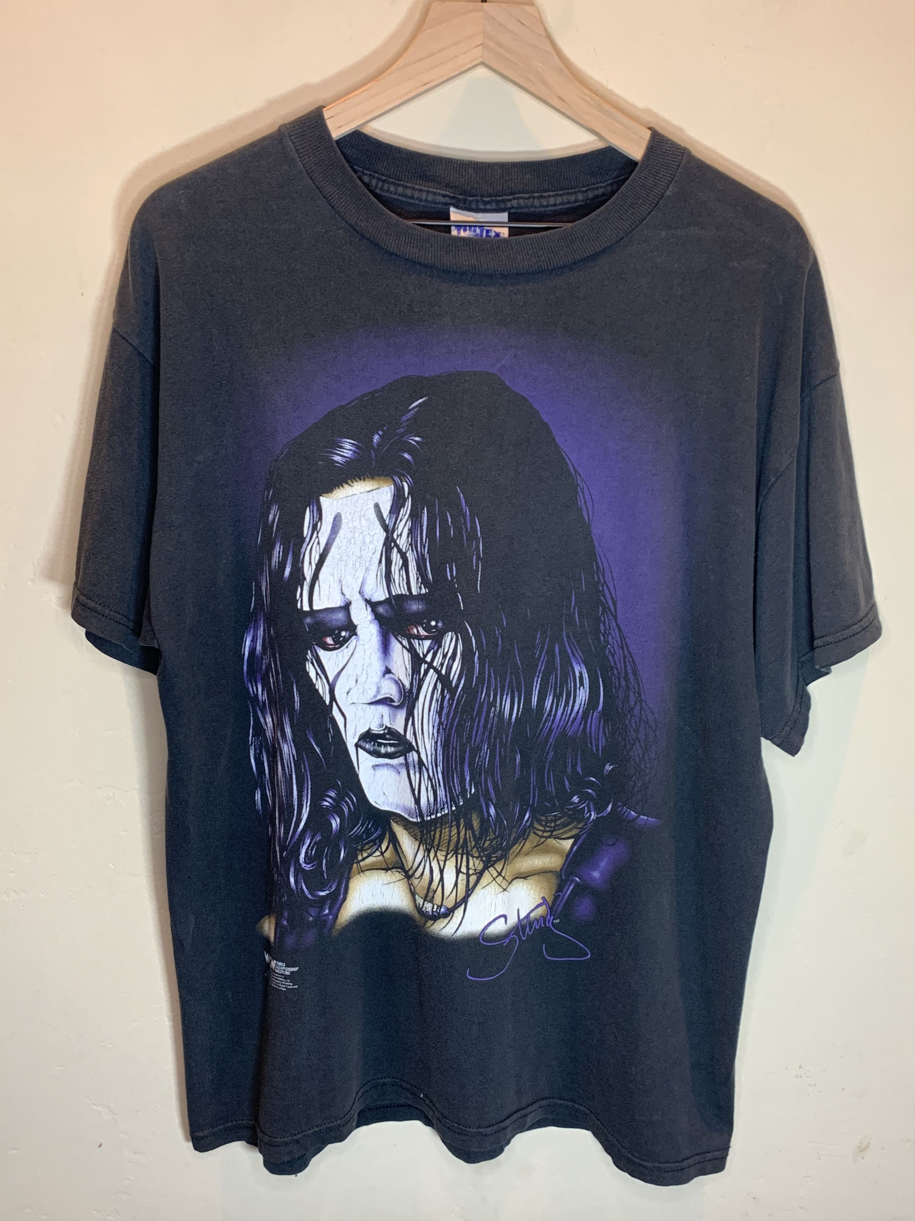 Vintage *RARE* Vintage 90’s Sting WCW Wrestling Portrait Art T-Shirt Size US L / EU 52-54 / 3 - 1 Thumbnail