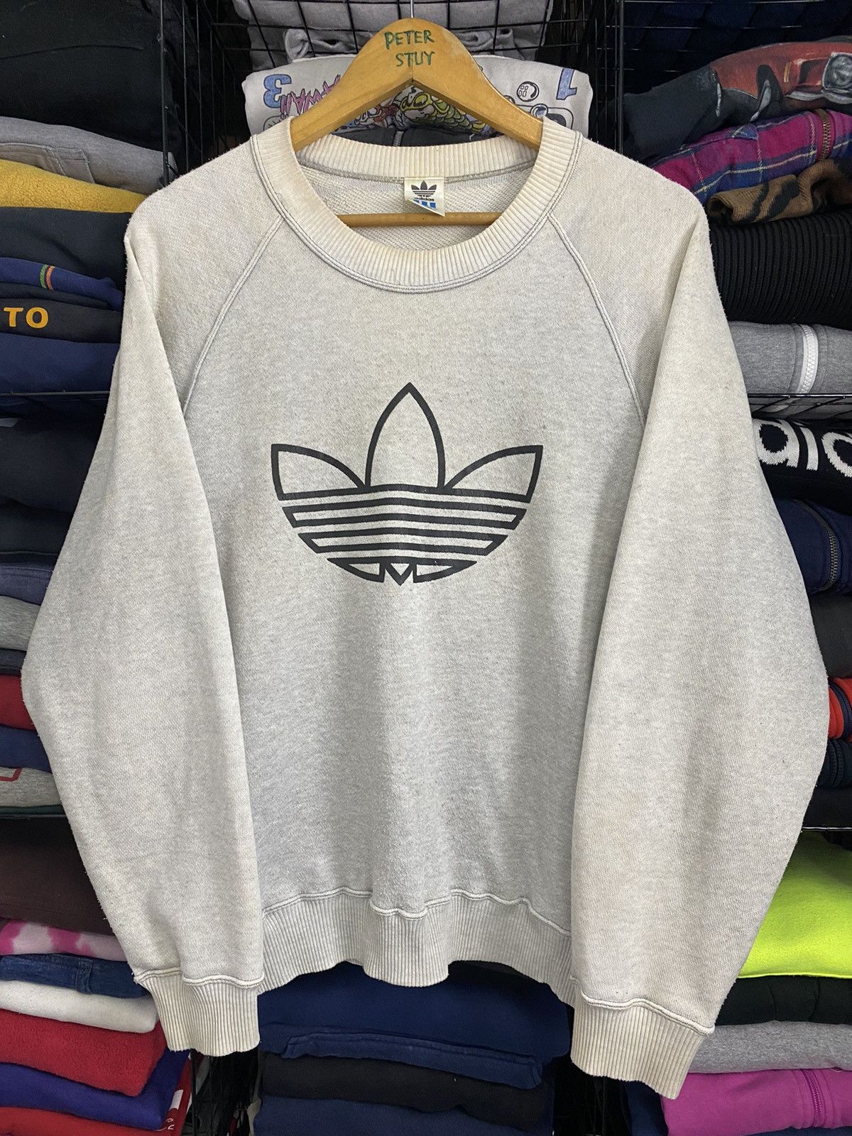 Adidas × Vintage Vintage Adidas big logo sweatshirt Size US M / EU 48-50 / 2 - 8 Thumbnail
