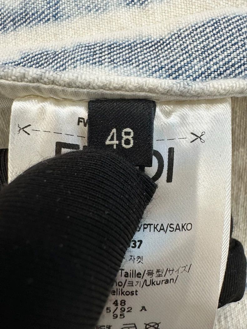 Fendi Fendi Ombre Monogram Denim Jacket for Men Size US XL / EU 56 / 4 - 6 Thumbnail