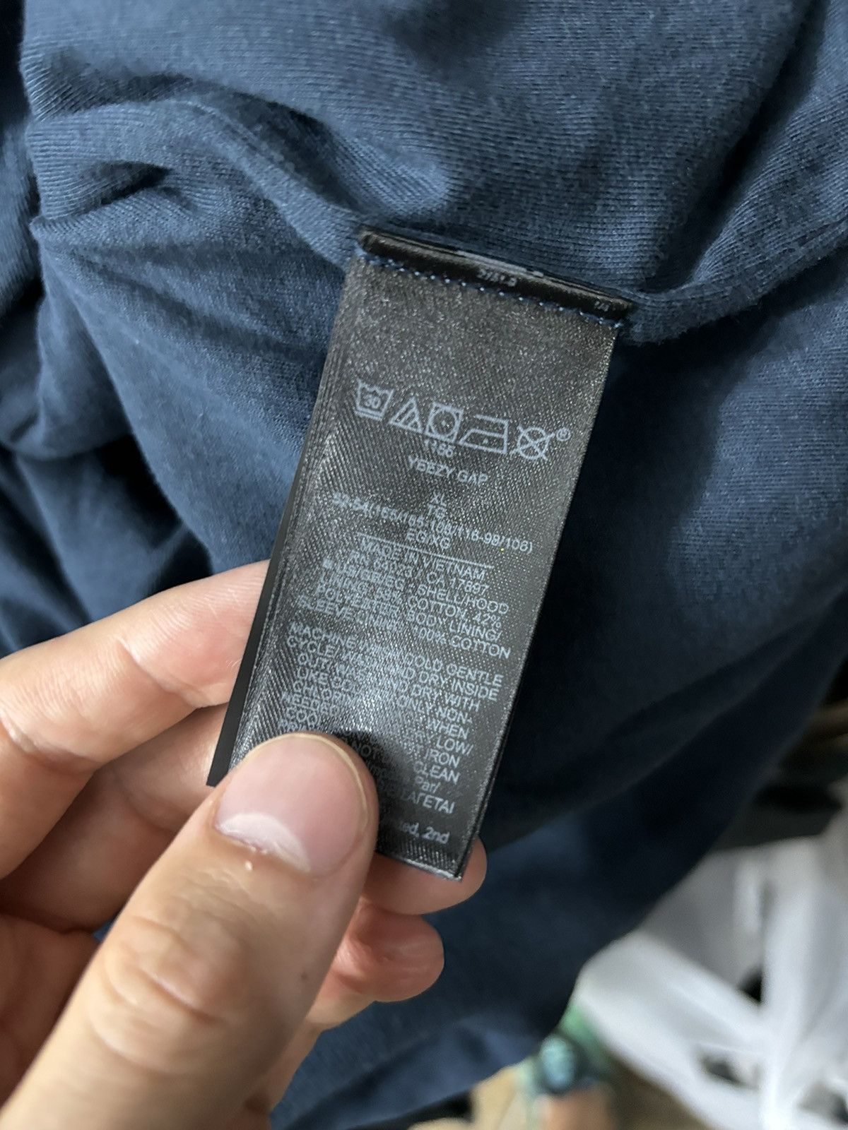 Balenciaga × Gap × Kanye West NOT LAA Yeezy Gap Balenciaga Dark Blue Dove Hoodie Size US XL / EU 56 / 4 - 4 Thumbnail