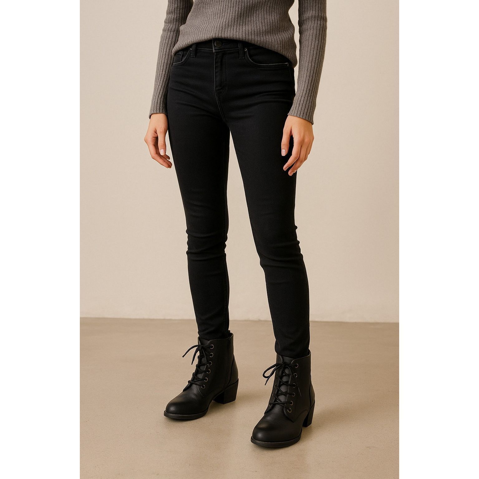 Other Y2K Streetwear Chunky Lace-Up Black Combat Booties Soda 8.5 Size US 8.5 / IT 38.5 - 1 Thumbnail