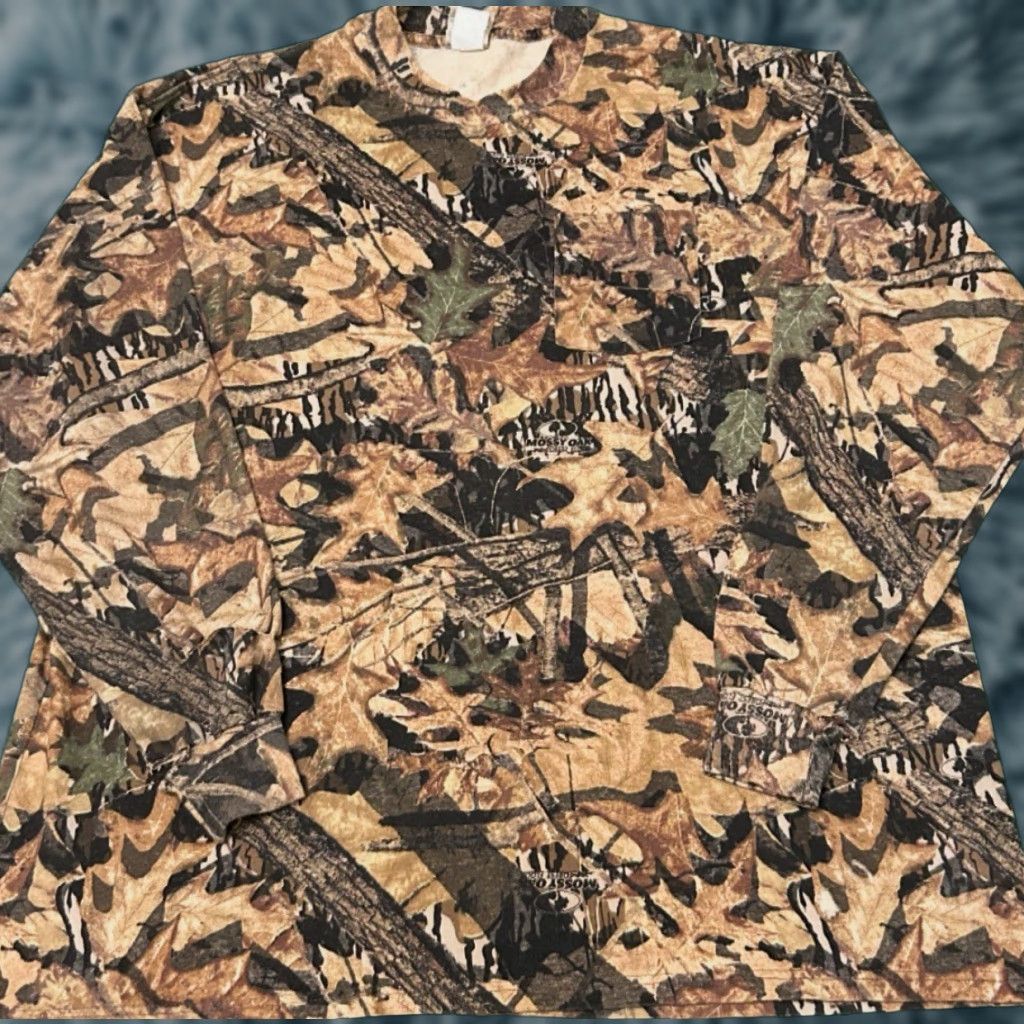 Realtree VINTAGE 90s Y2K Jerzees Real Tree Mossy Oak Camo VTG Shirt Mens XXL Long Sleeve Size US XXL / EU 58 / 5 - 1 Thumbnail