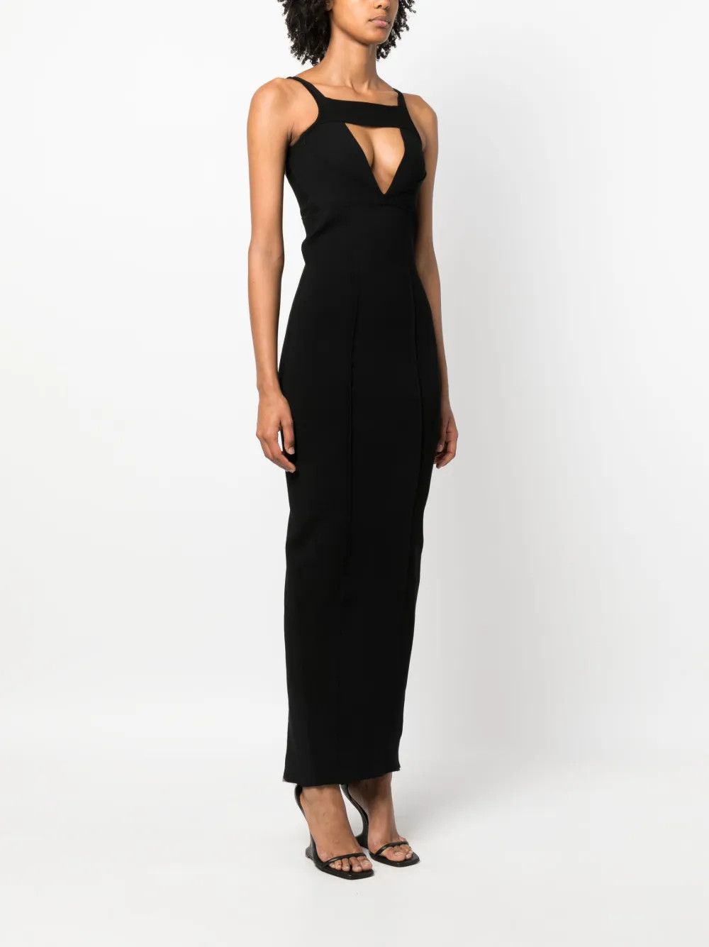 Rick Owens o1y0126 Maxi Dress in Black Size S / US 4 / IT 40 - 2 Thumbnail