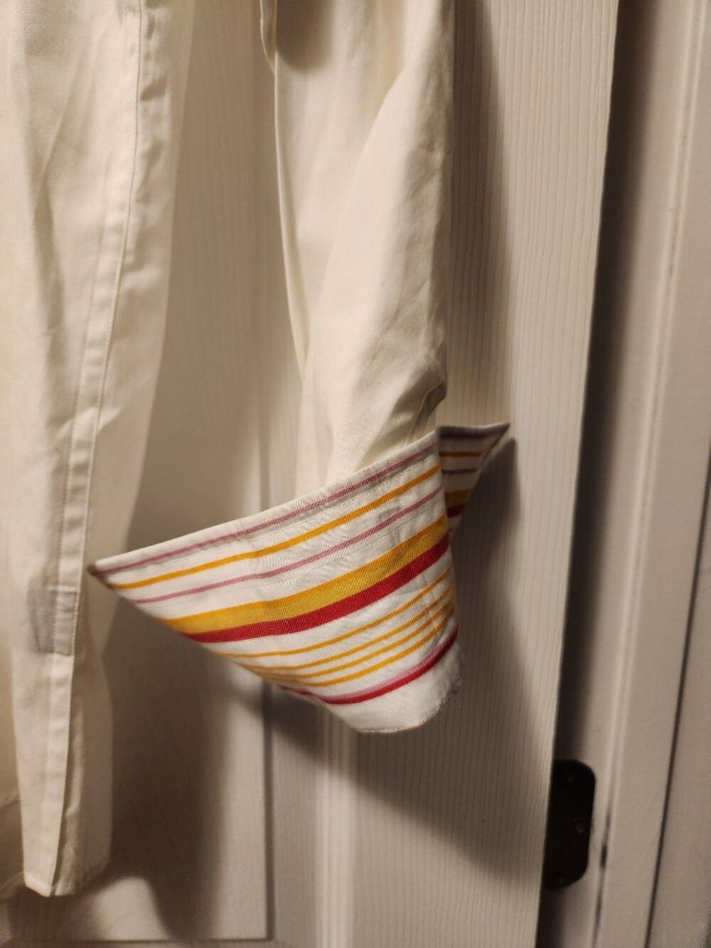 Murano Murano men's new white cotton casual shirt size: L Size US L / EU 52-54 / 3 - 3 Thumbnail
