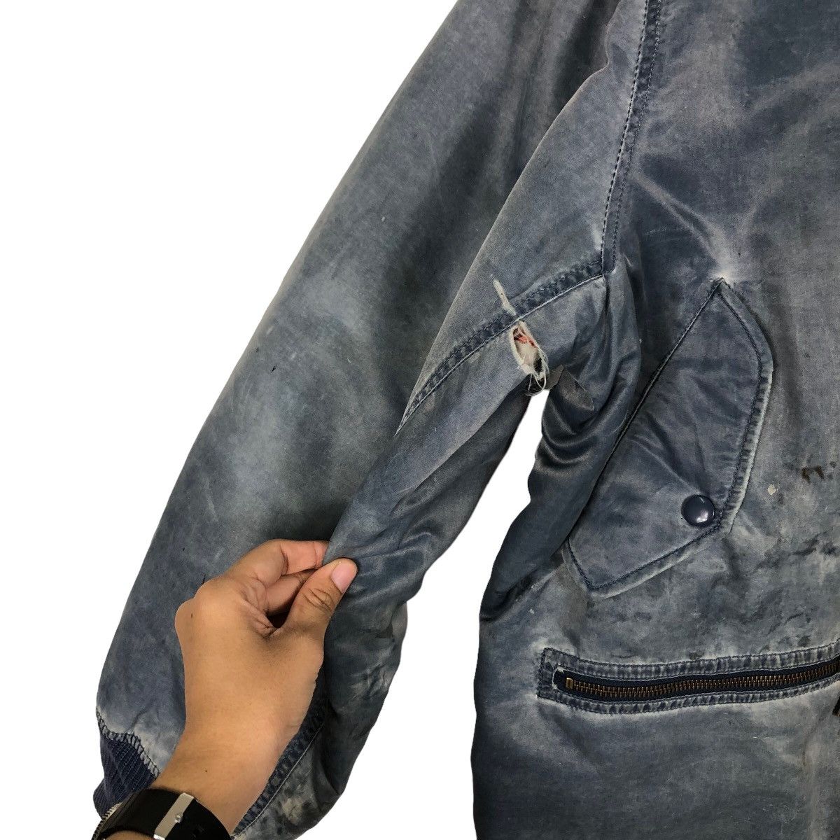 Buzz Rickson's 🔥90’s Vintage Bomber Jacket Military US Navy Work Wear Size US M / EU 48-50 / 2 - 12 Thumbnail