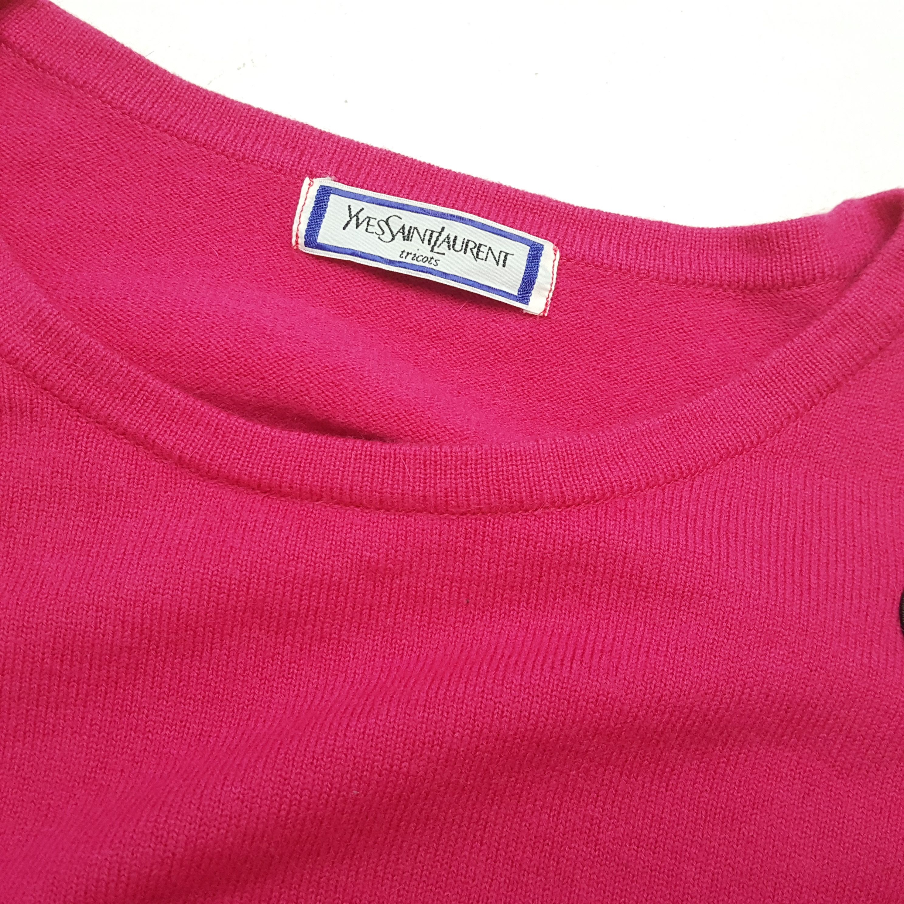 Vintage × Yves Saint Laurent Vintage YVES SAINT LAURENT Italian Brand Pink Sweatshirts Size S / US 4 / IT 40 - 10 Thumbnail