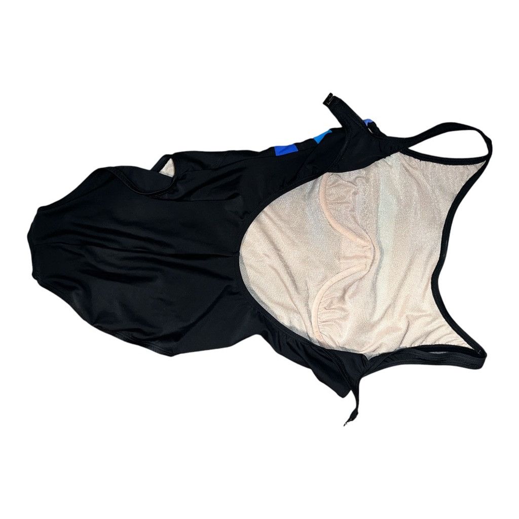 Speedo Women's Speedo Swimsuit Black Blue Size 10 Size ONE SIZE - 4 Thumbnail