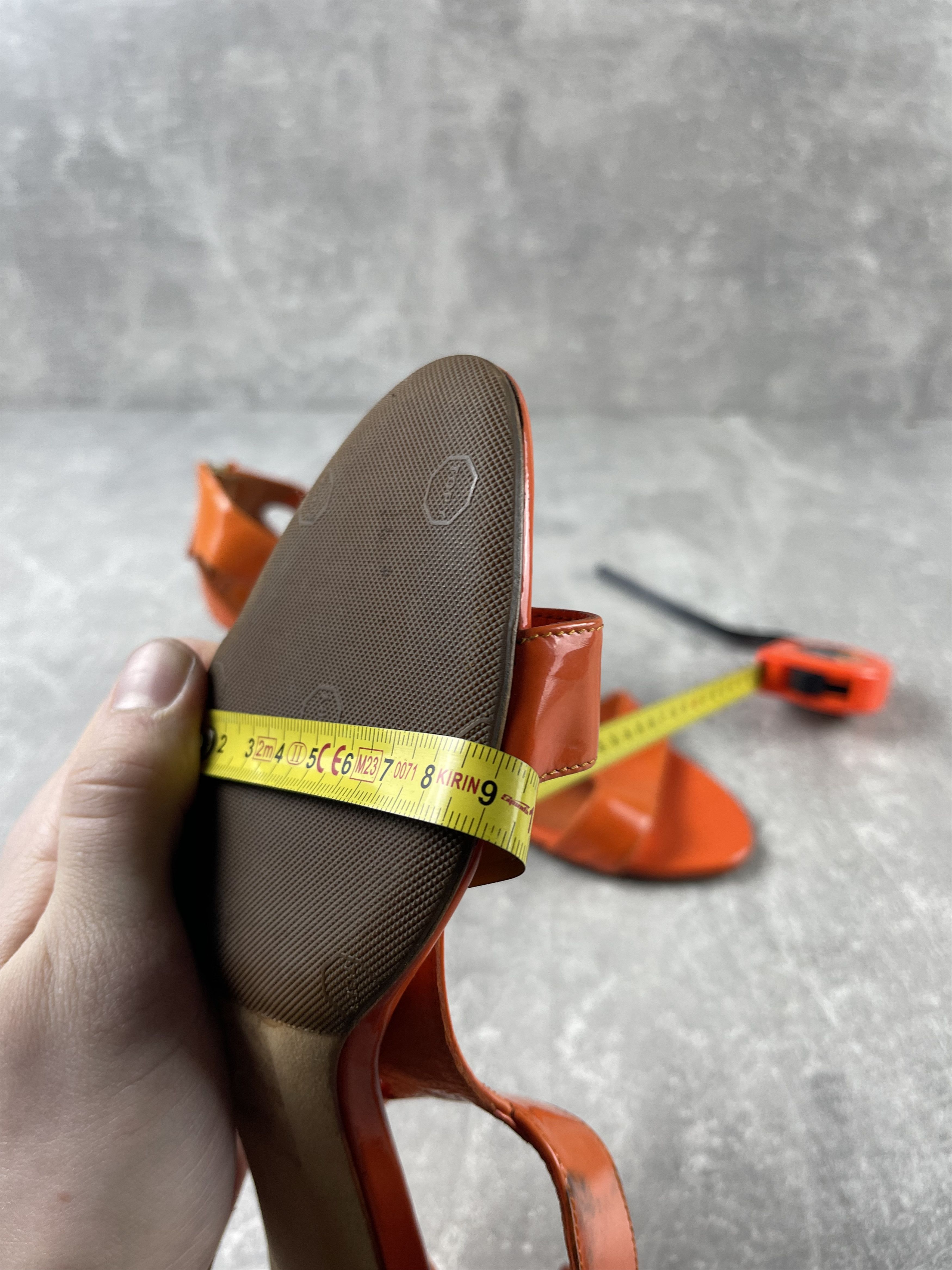 Moschino Moschino leather orange open toe heels sandals shoe Size US 8 / IT 38 - 11 Thumbnail