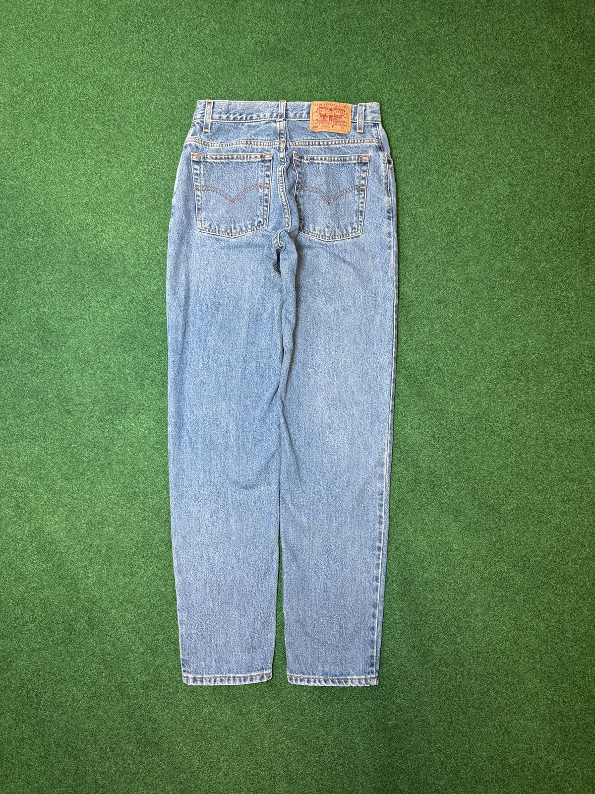 Levi's Vintage Clothing Vtg 90s Y2K Levi’s 550 Relaxed Fit Taper Light Wash Jeans Size 30" / US 8 / IT 44 - 1 Thumbnail