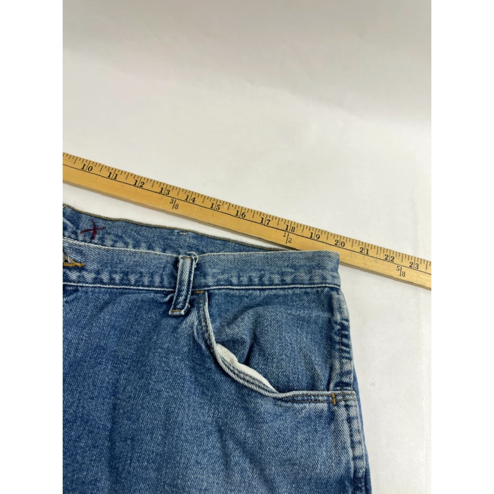 Wrangler Wrangler Shorts Men's 42 Blue Denim Pockets Bermuda Casual Travel Modern Cotton Regular Size US 42 / EU 58 - 4 Thumbnail