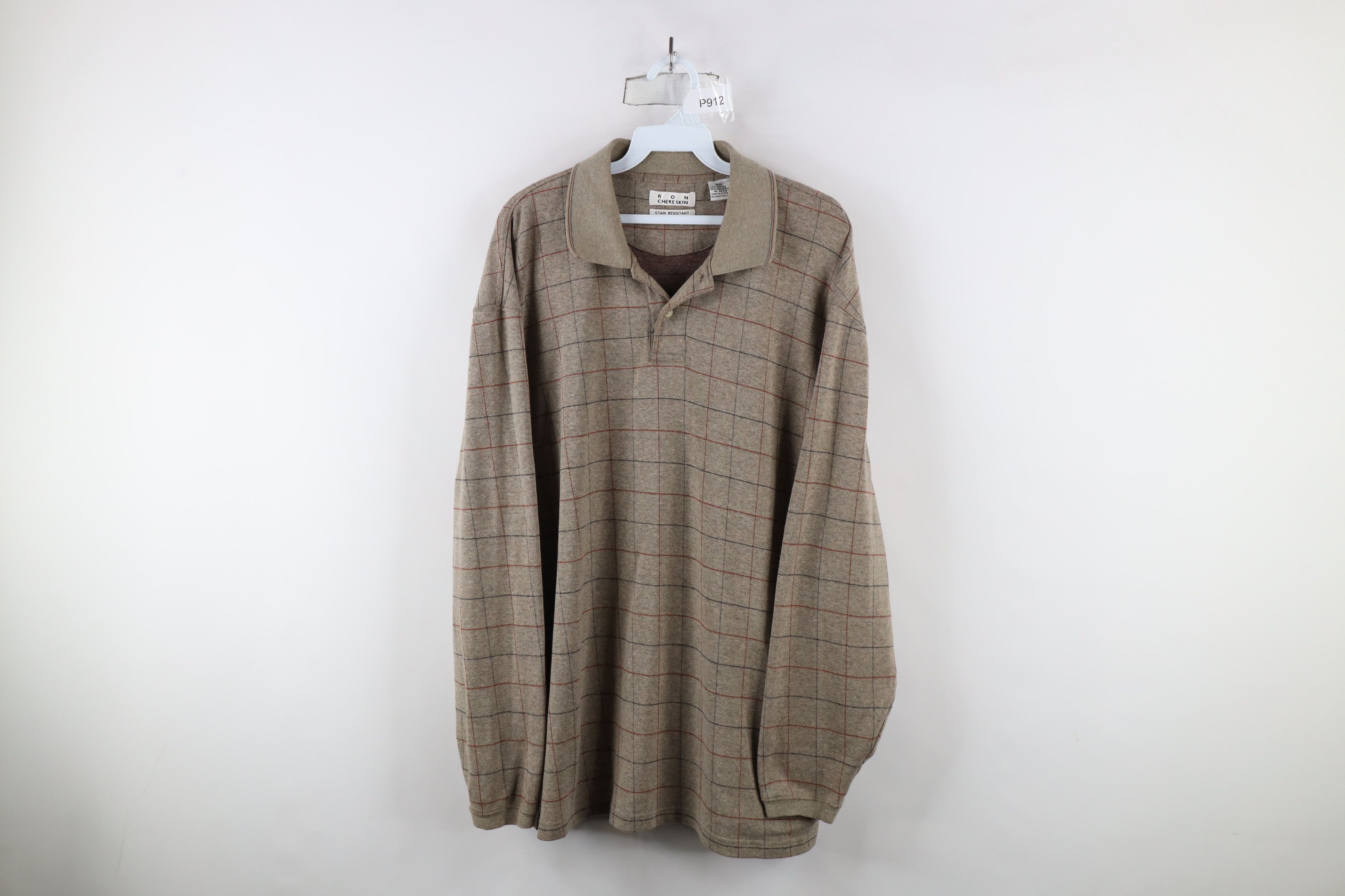 Vintage Vintage 90s Streetwear Knit Long Sleeve Rugby Polo Shirt Size US XXL / EU 58 / 5 - 1 Thumbnail