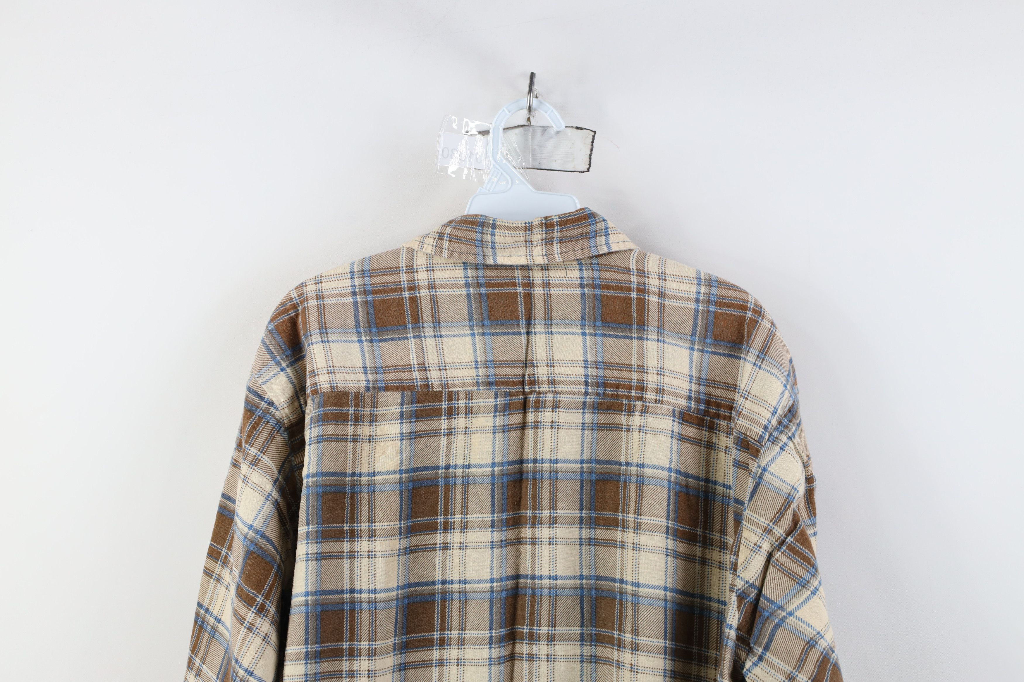 Vintage Vintage 70s Streetwear Flannel Collared Button Shirt Plaid Size US L / EU 52-54 / 3 - 12 Thumbnail