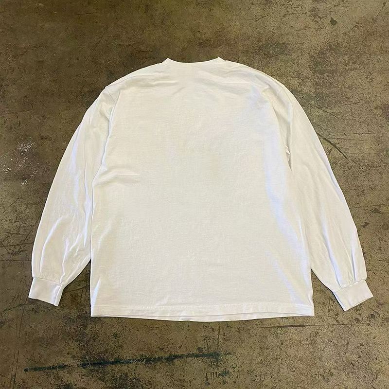Japanese Brand White washed vintage cat print long-sleeved t-shirt Size US M / EU 48-50 / 2 - 2 Thumbnail