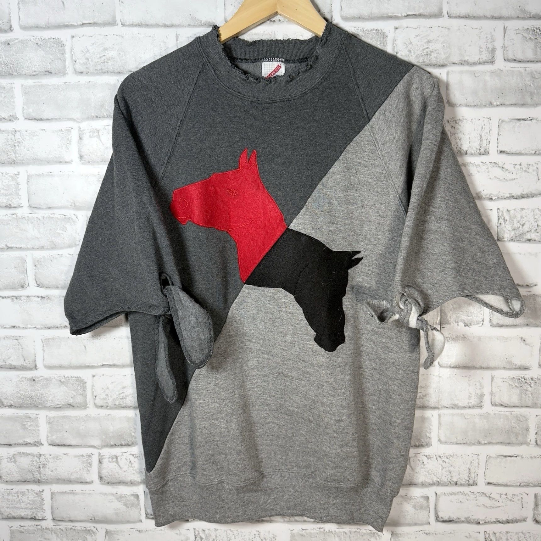 Jerzees VINTAGE Jerzees Sweatshirt Unisex Gray M USA Horse Stitch Pullover Cotton Size US M / EU 48-50 / 2 - 2 Thumbnail