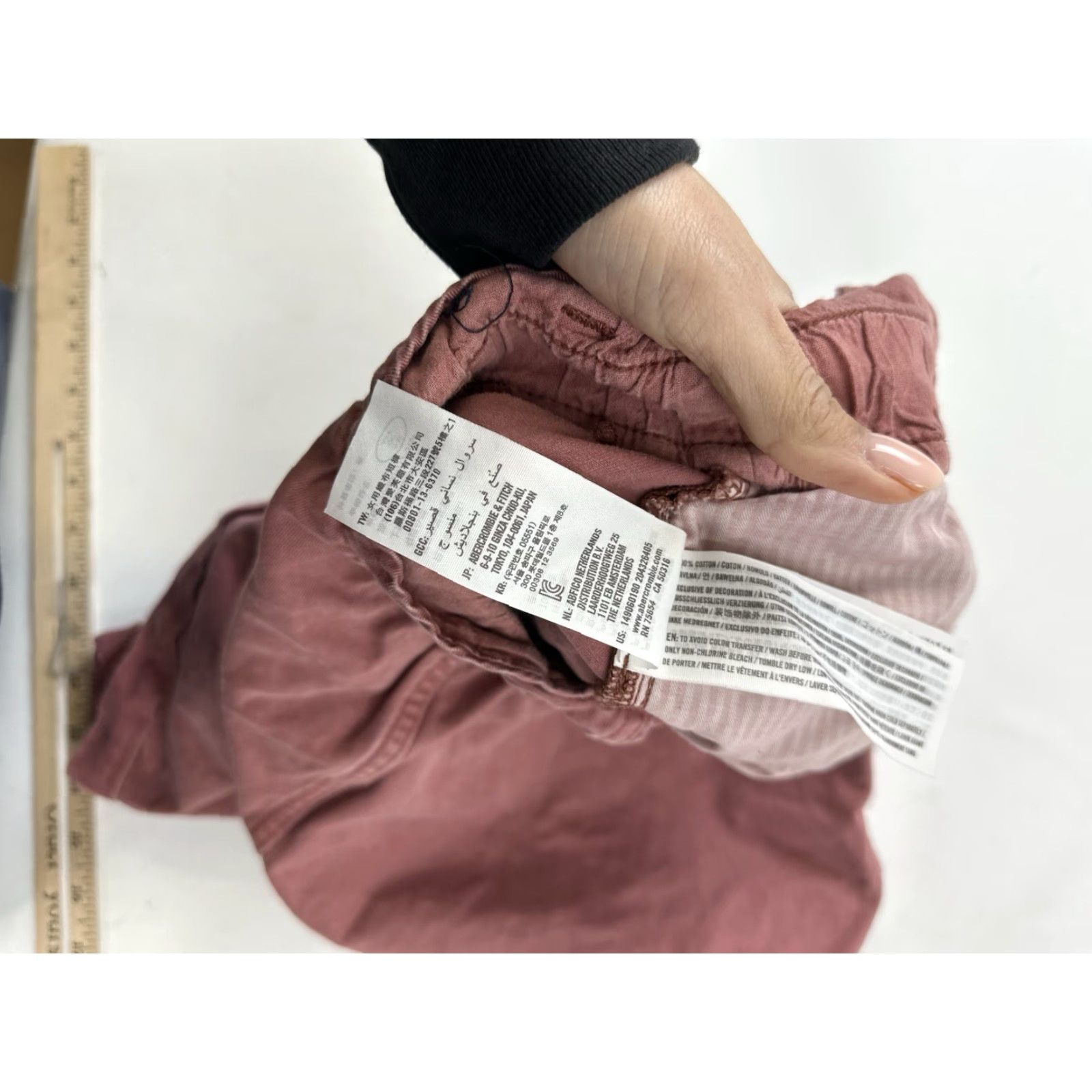 Abercrombie & Fitch Abercrombie & Fitch Shorts Women’s L Large Pink Paperbag Size 36" / US 14 / IT 50 - 5 Thumbnail