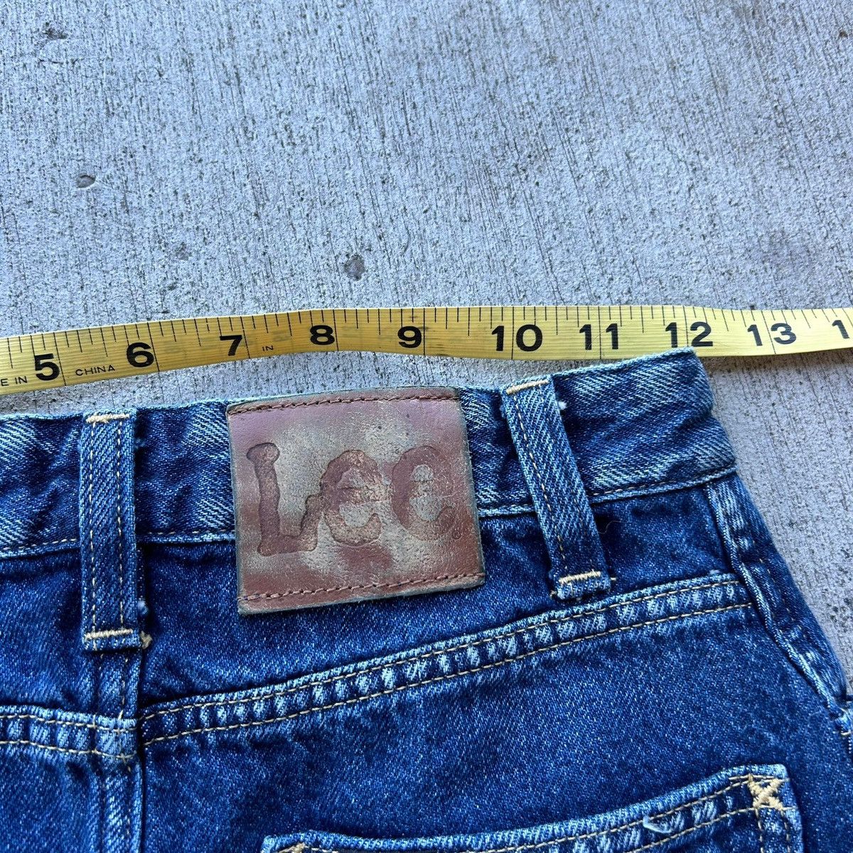 Lee × Vintage Denim Button Down Vtg Lee Midi Skirt Size 25" / US 0 / IT 36 - 4 Thumbnail