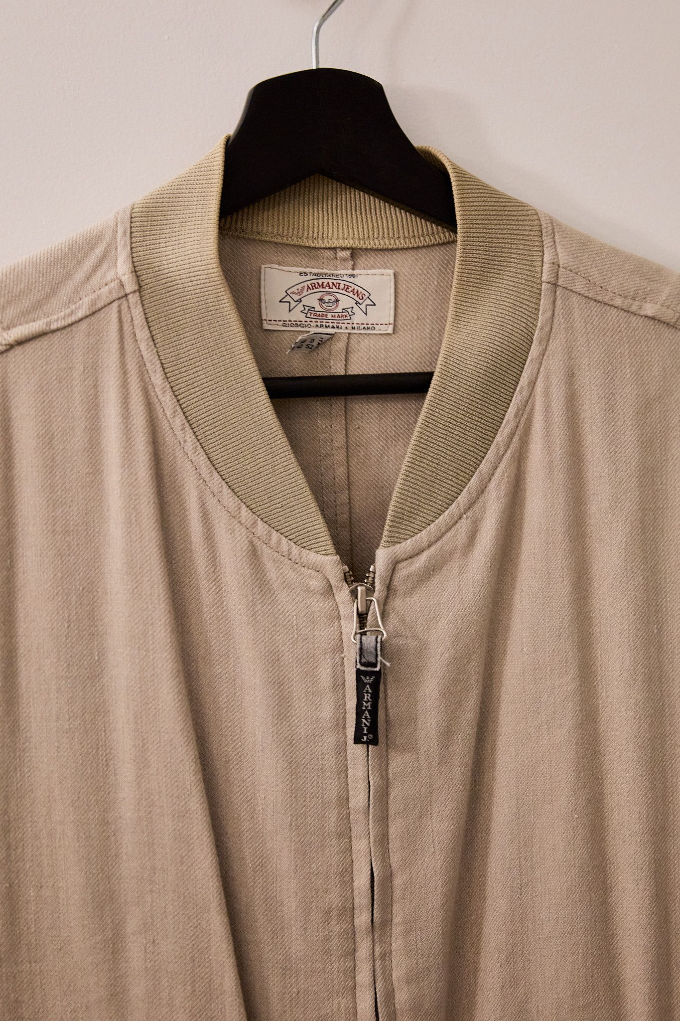 Armani Vintage Armani Jeans Bomber Jacket (1990s/2000s) Size US L / EU 52-54 / 3 - 2 Thumbnail