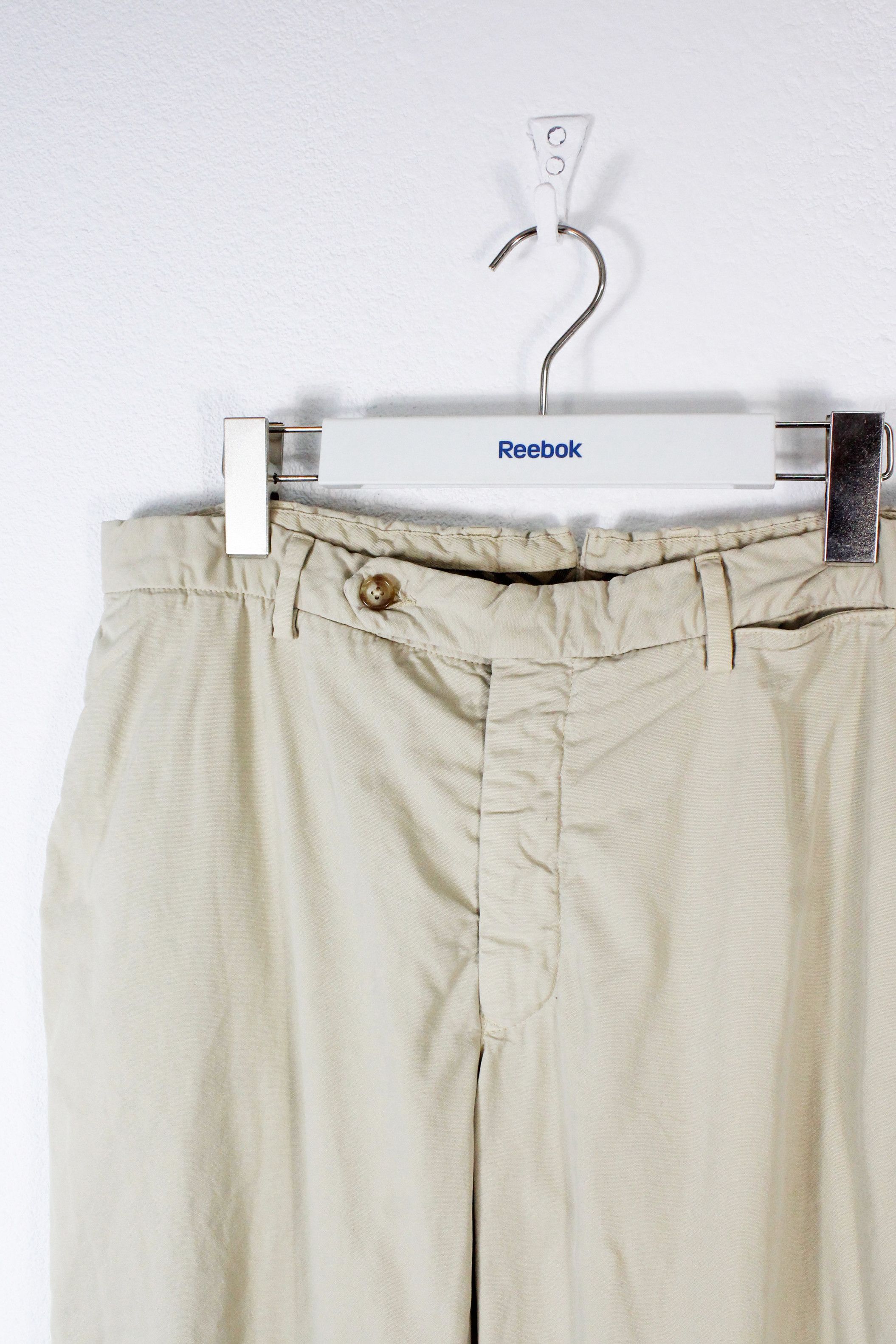Burberry Burberry Beige Cotton Slim Fit Trousers Chino Pants Size US 36 / EU 52 - 2 Thumbnail